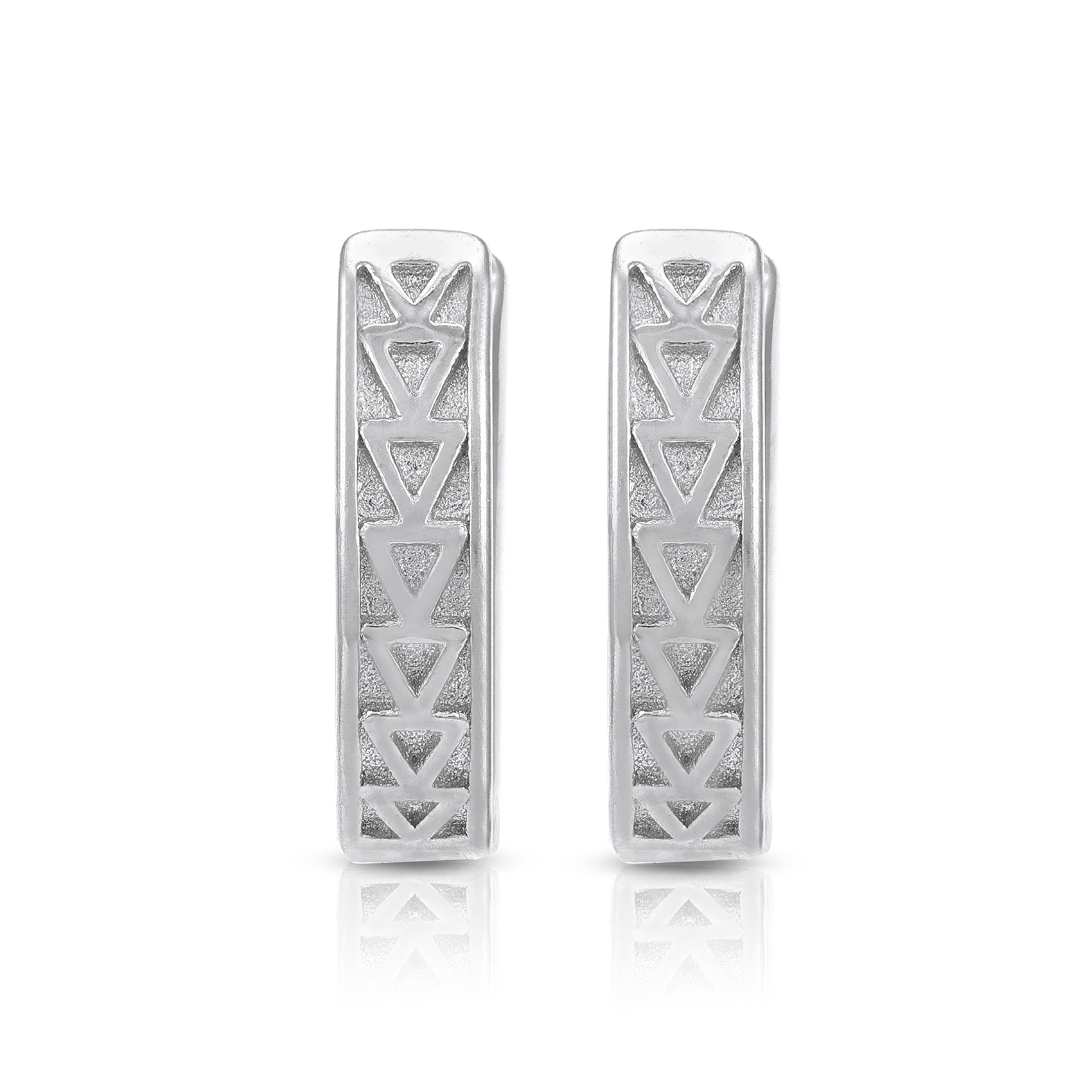 Intricate Weave 925 Sterling Silver Sleek Earring for Women