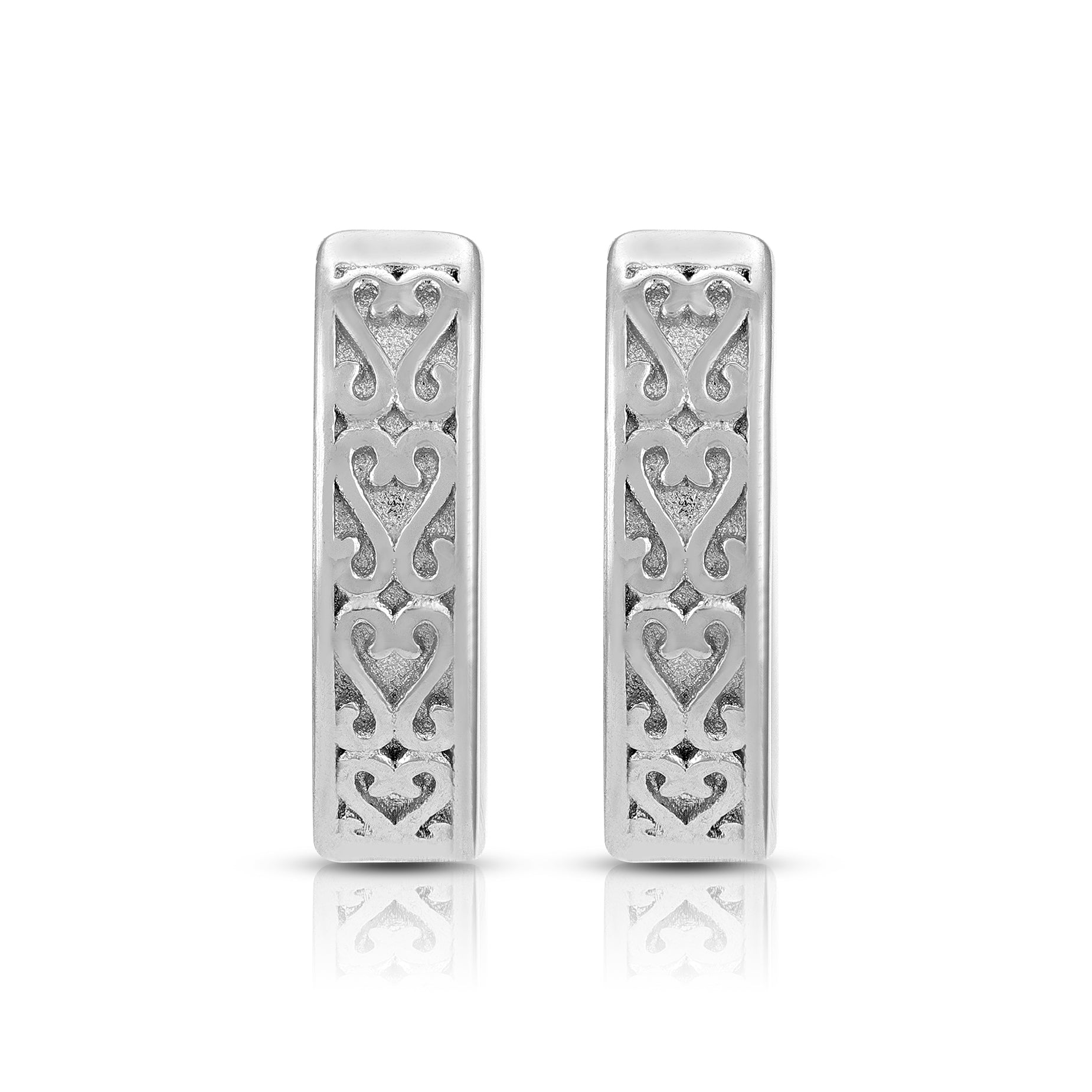 Intricate Weave 925 Sterling Silver Sleek Earring for Women