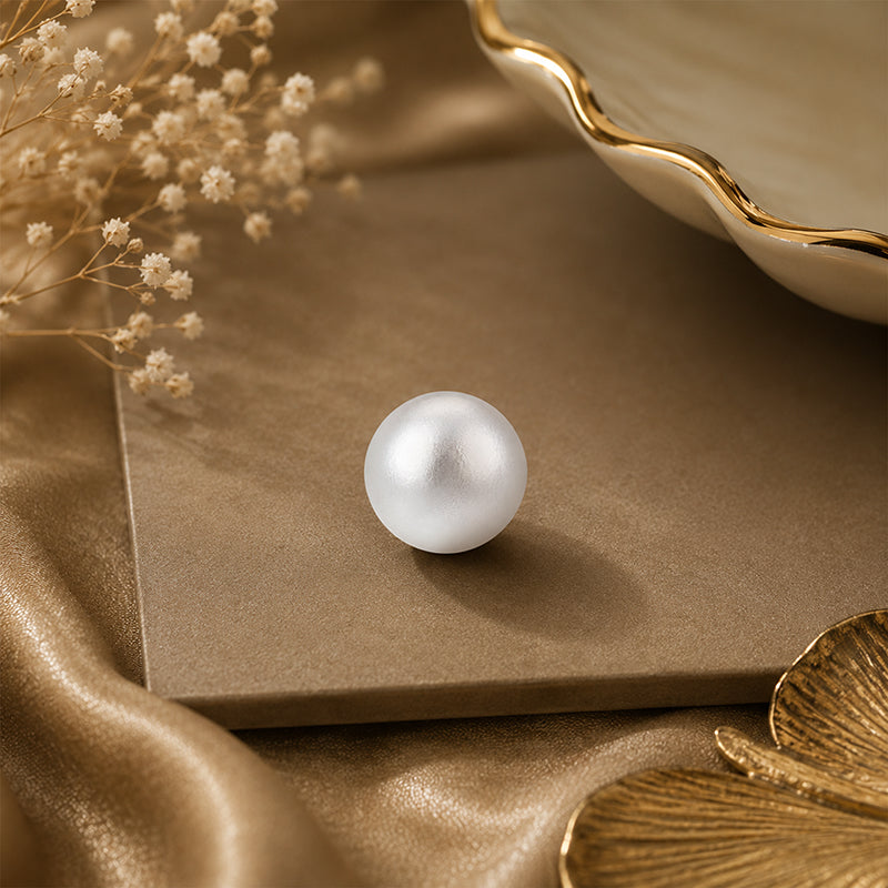 Luminous Classic Pearl Silver Nose Pin