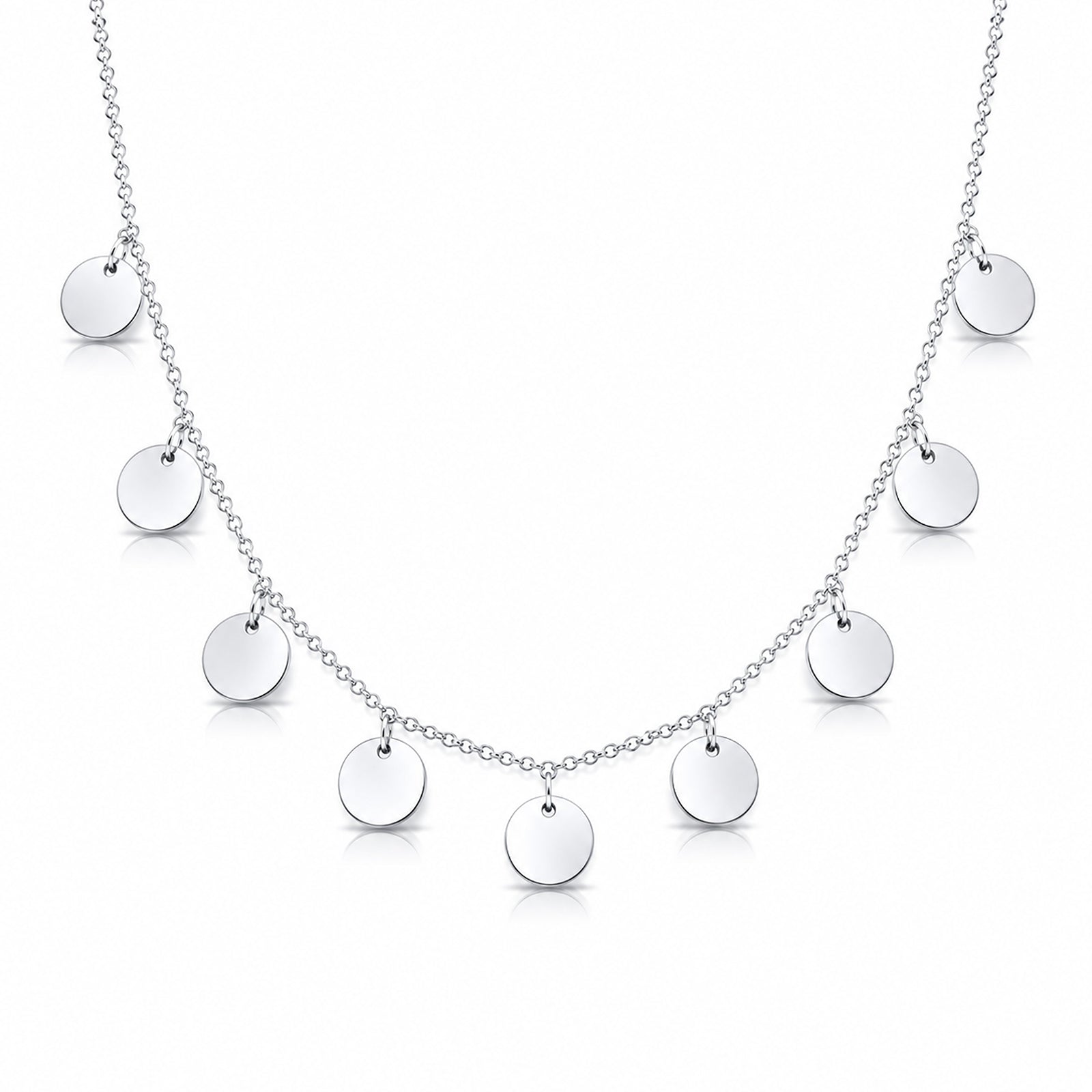 Luna Multi-Disc Drop Necklace