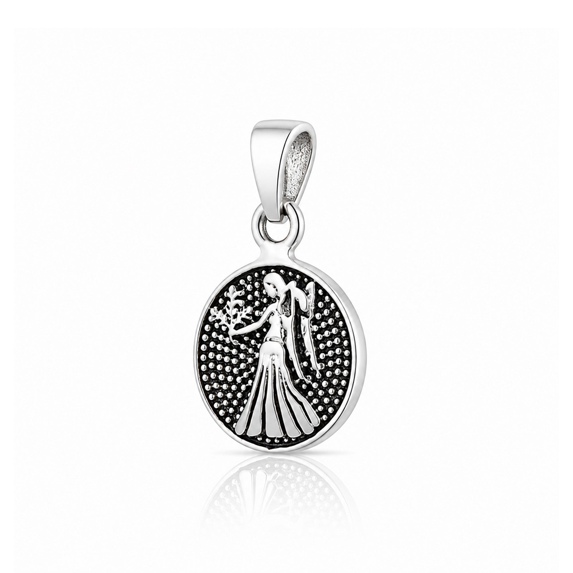 Minimalist Virgo Zodiac 925 Sterling Silver Pendant