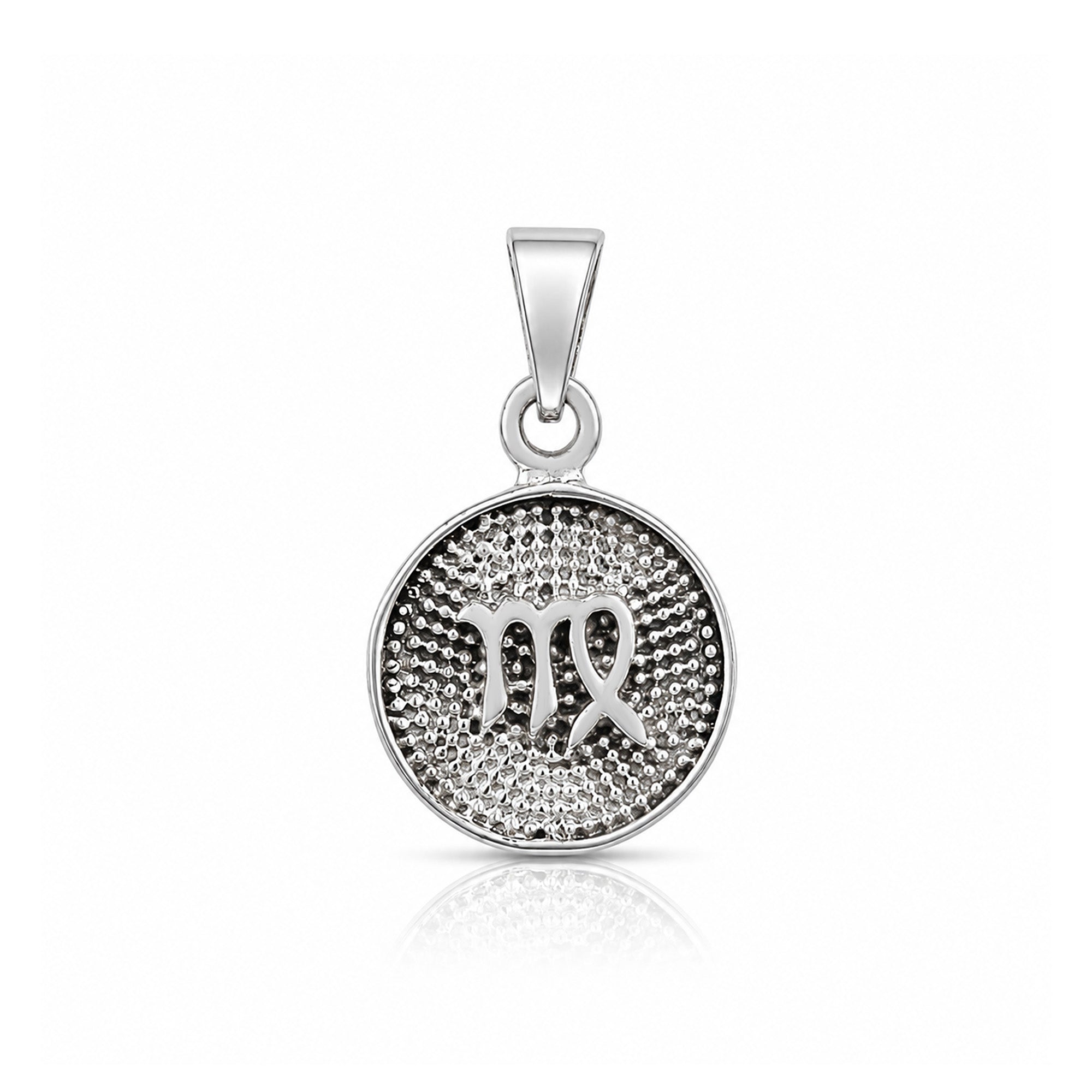 Minimalist Virgo Zodiac 925 Sterling Silver Pendant
