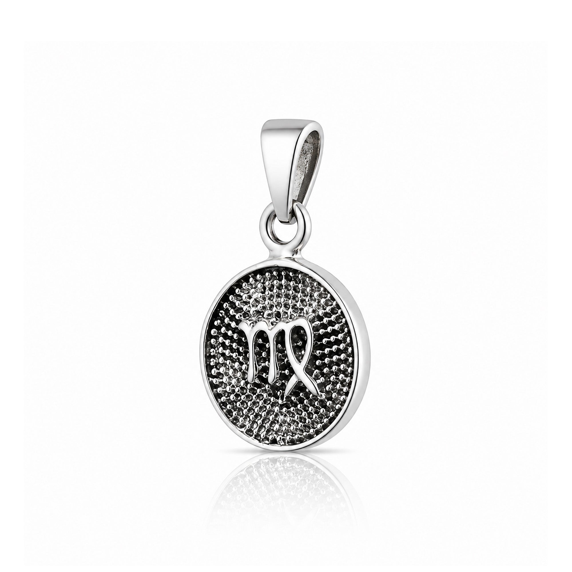 Minimalist Virgo Zodiac 925 Sterling Silver Pendant