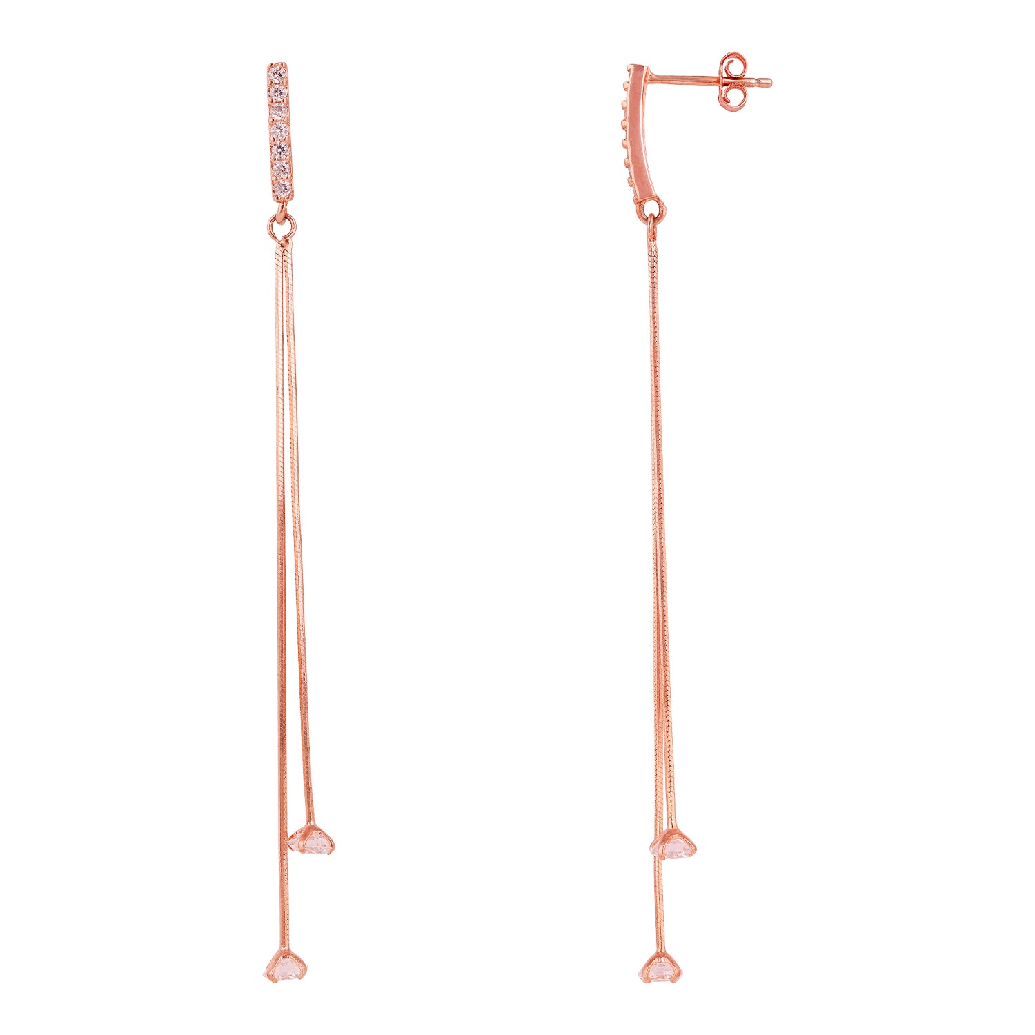 Modern Layered Shine 925 Sterling Silver Earrings for Women