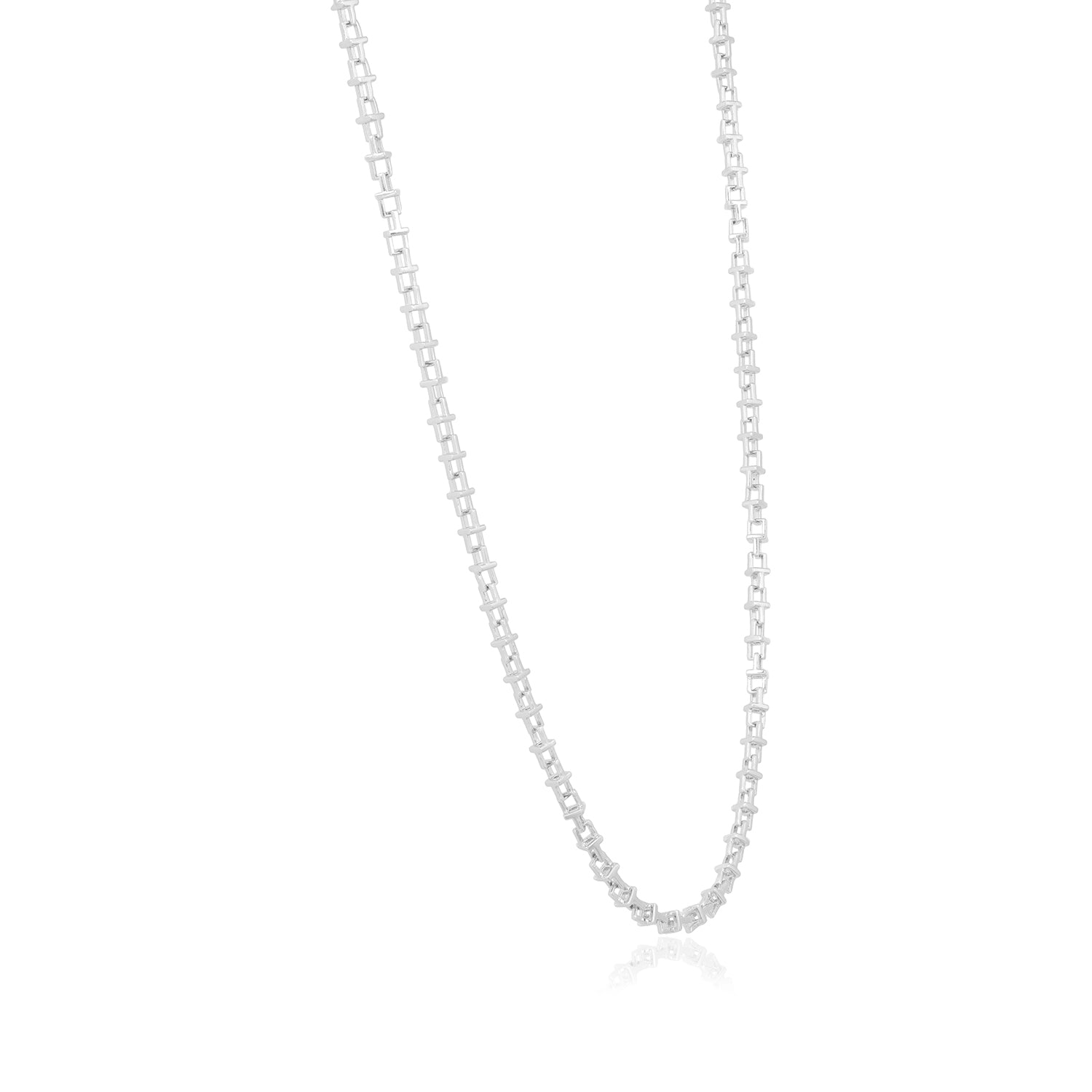 Modern Geometric Precision Square Link Chain