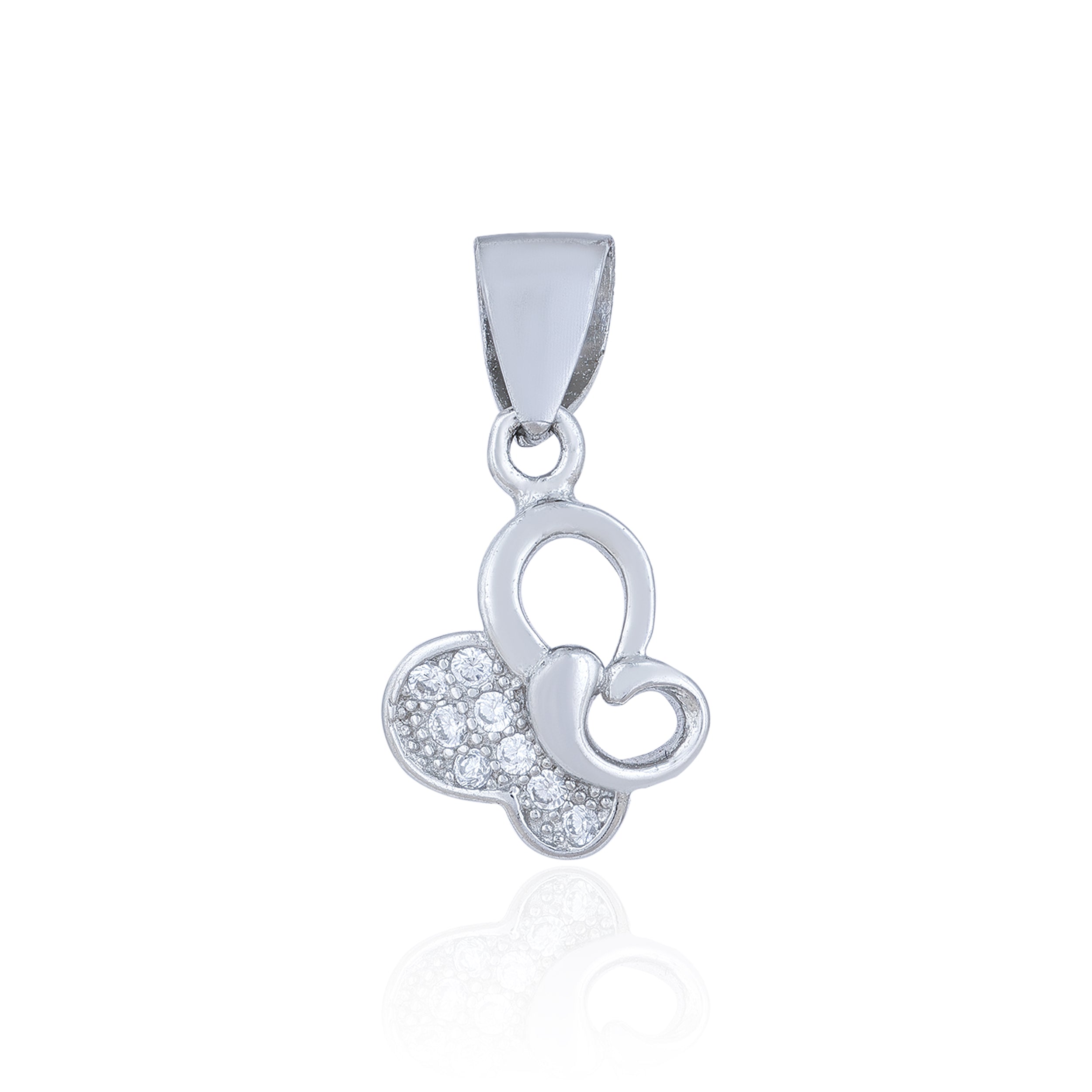 Modern Heartloop 925 Sterling Silver Pendant for Women