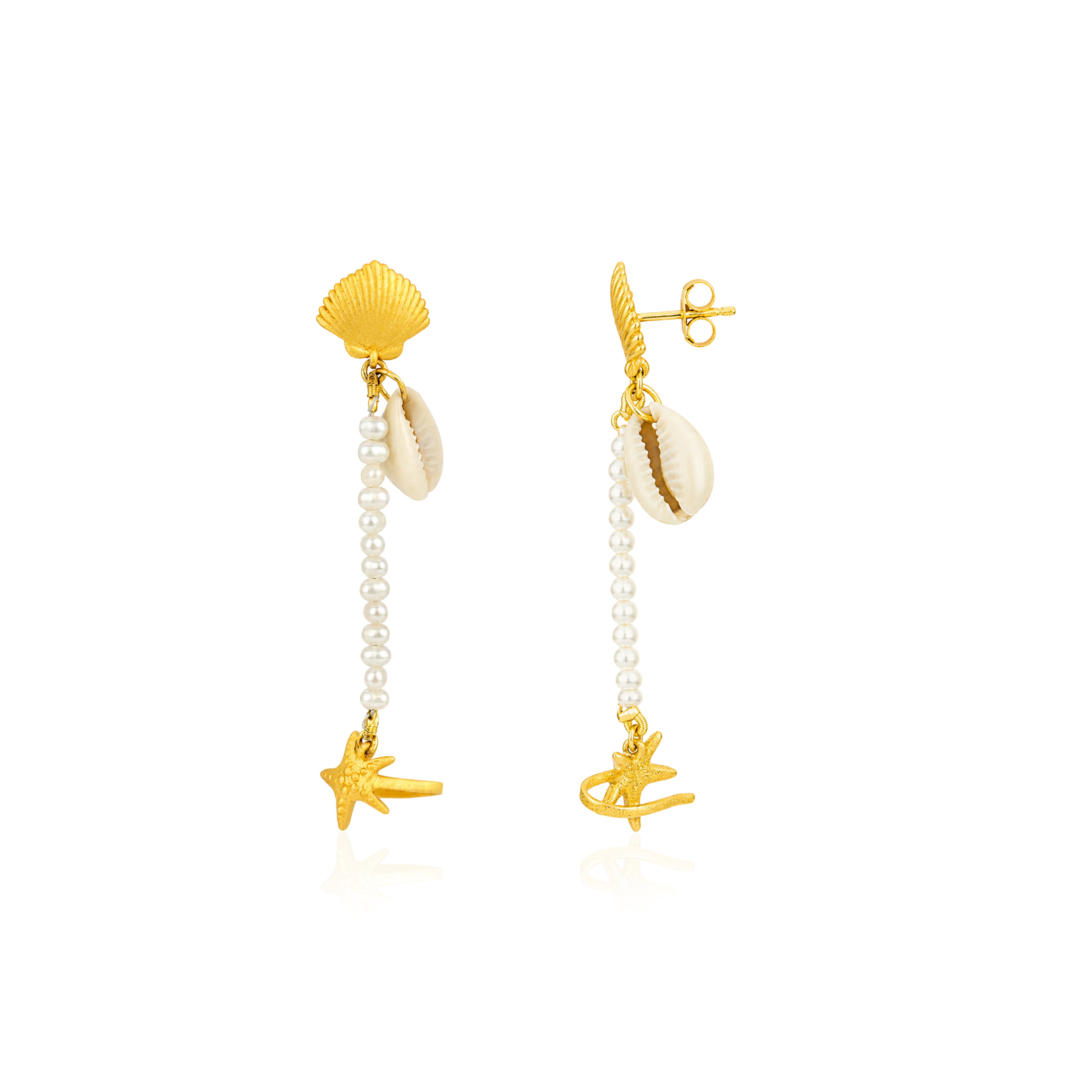 Ocean Breeze Drops 925 Sterling Silver Statement Earring