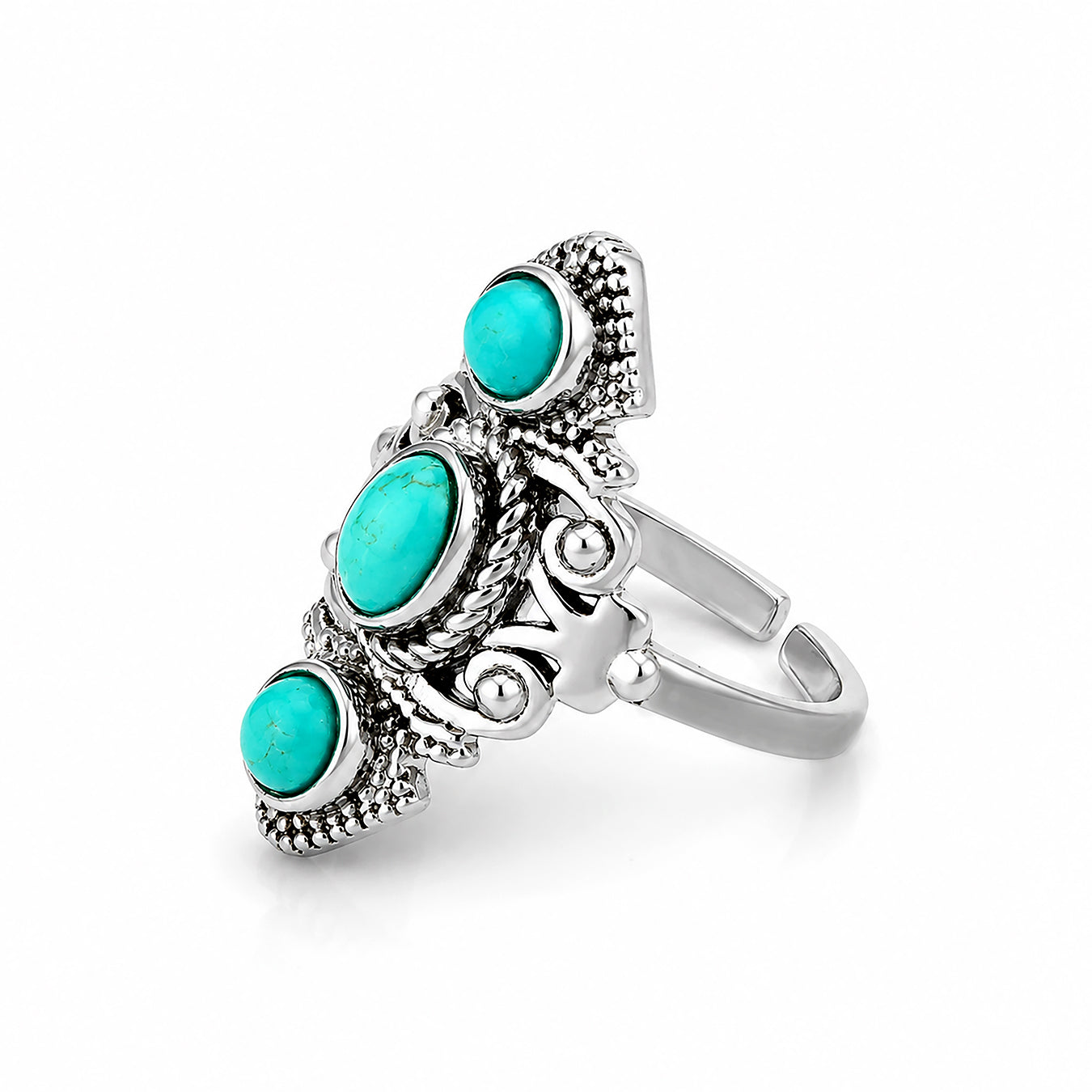 Ocean Empress 925 Sterling Silver Artistic Designer Ring