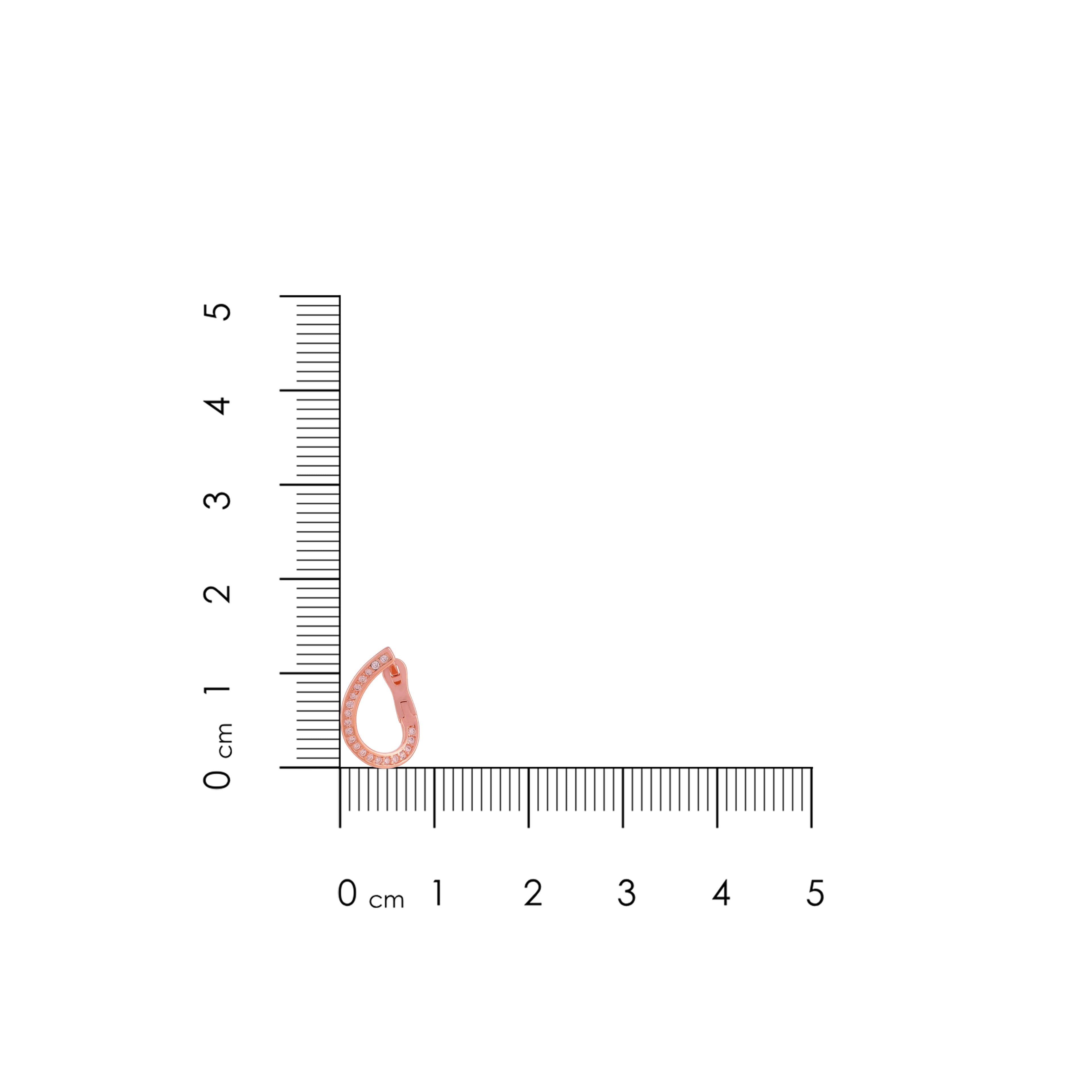 Open Curve 925 Sterling Silver Hoop Earring for Women