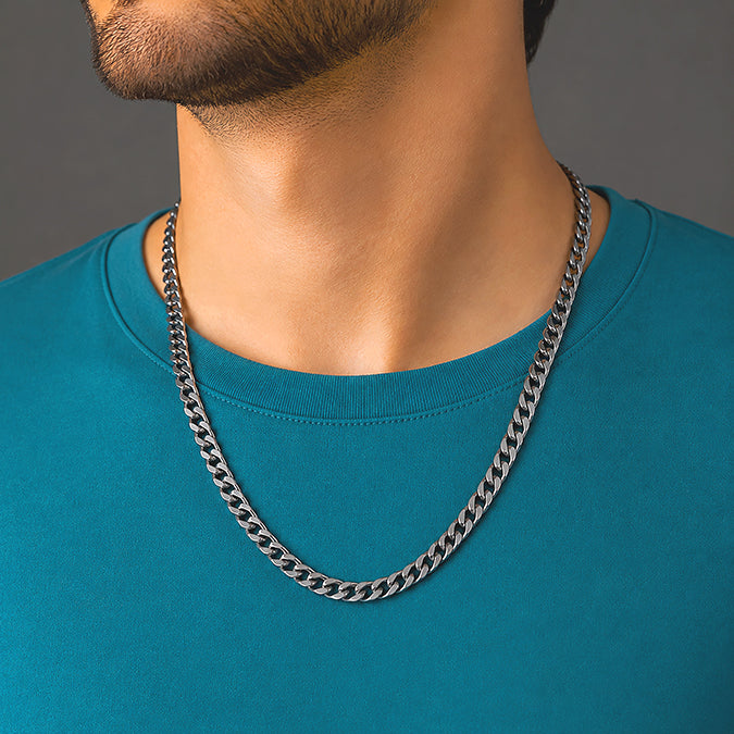 Oxidized Midnight Black Heavy Curb Chain