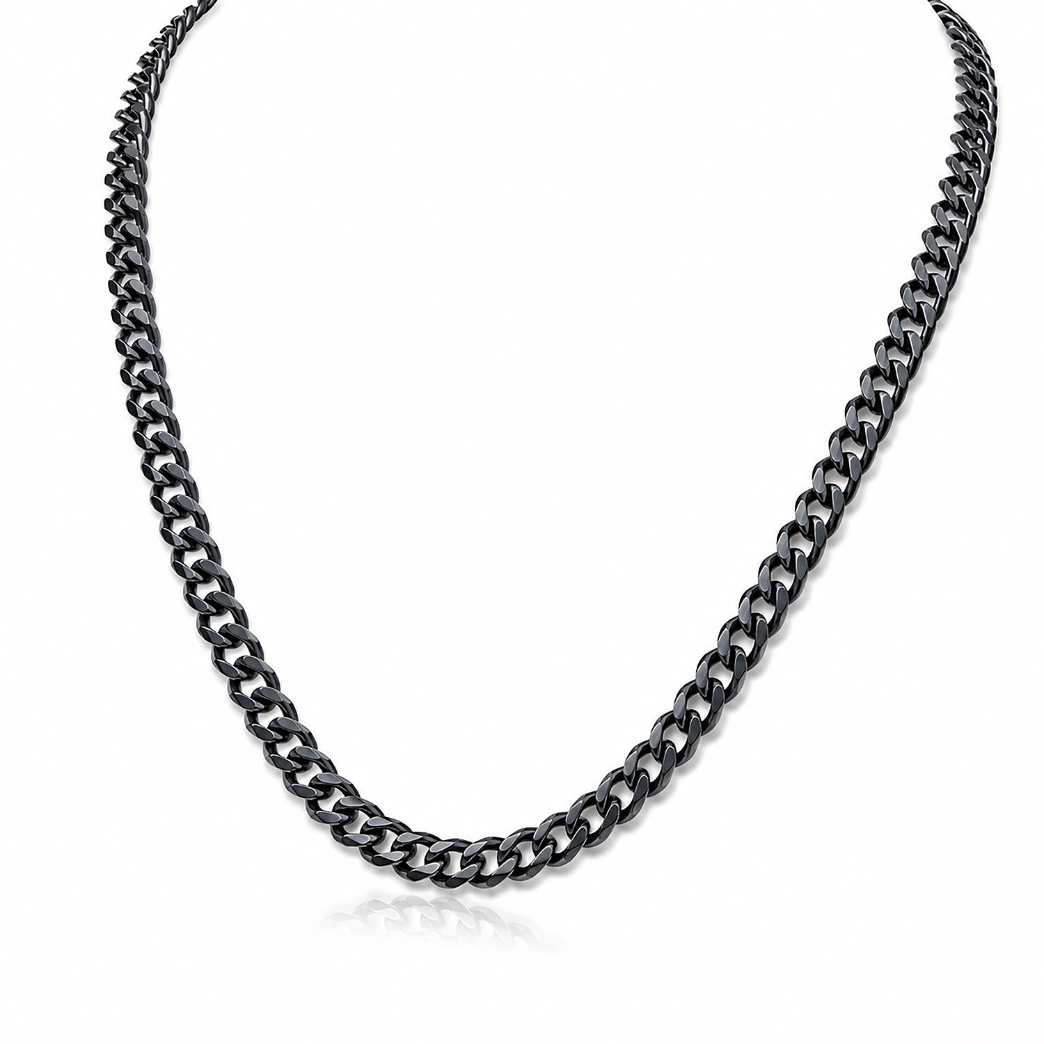 Oxidized Midnight Black Heavy Curb Chain