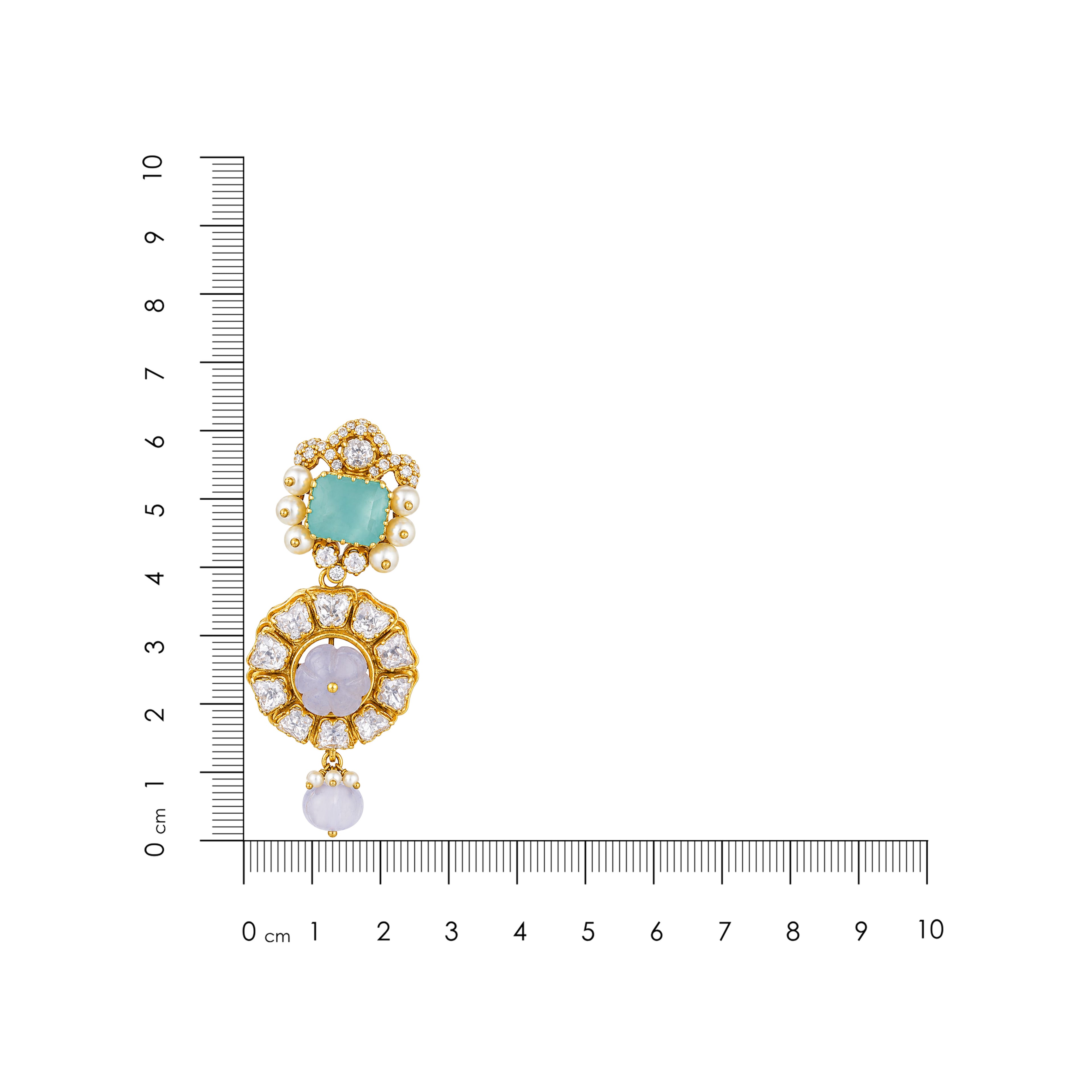 Pastel Bloom Silver Pearl Drop Earrings