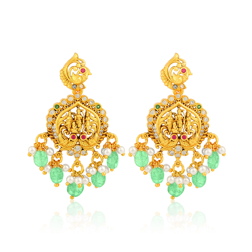 Peacock Grace 925 Sterling Silver Dangle Earring for Women