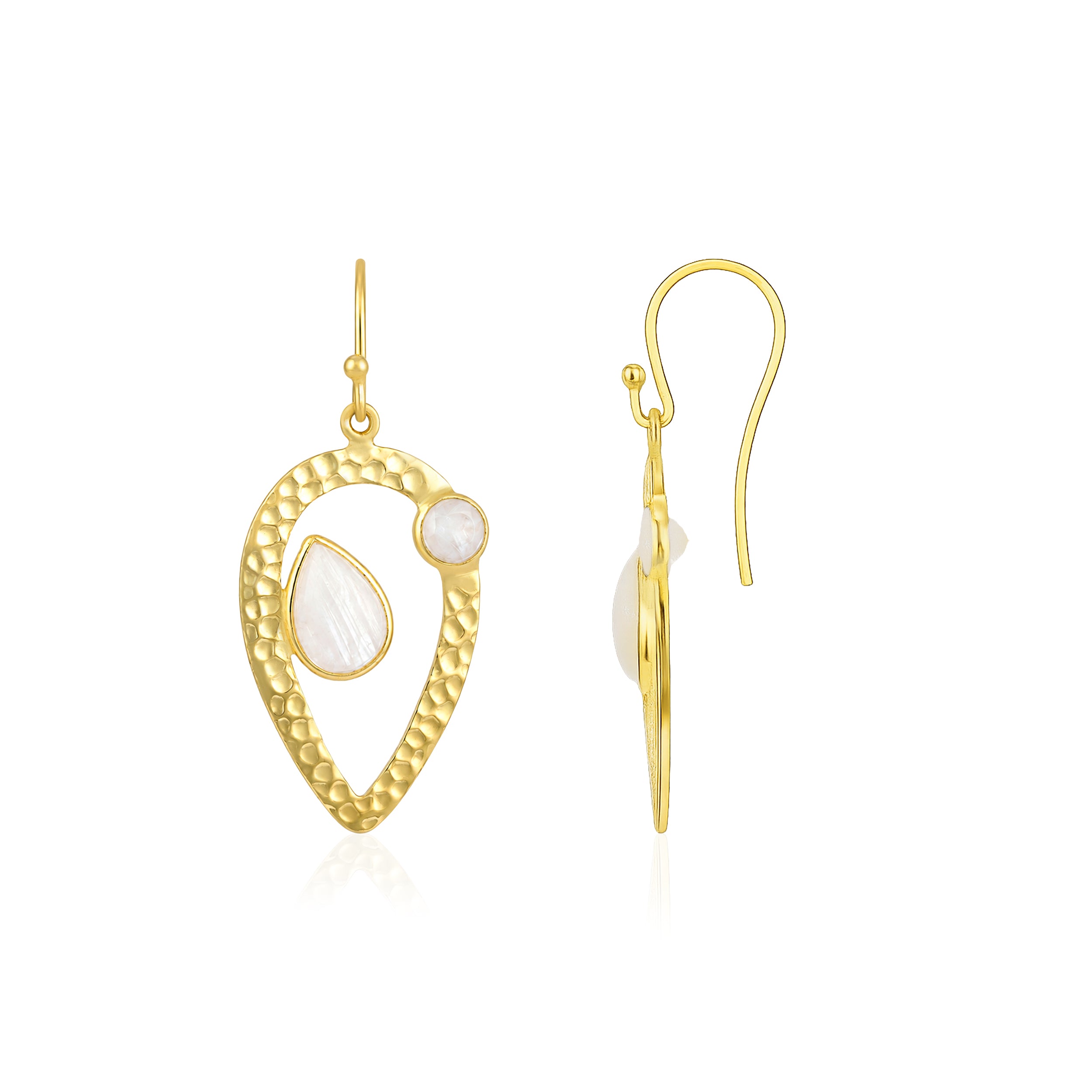 Pearl Aura Drop 925 Sterling Silver Elegant Earring