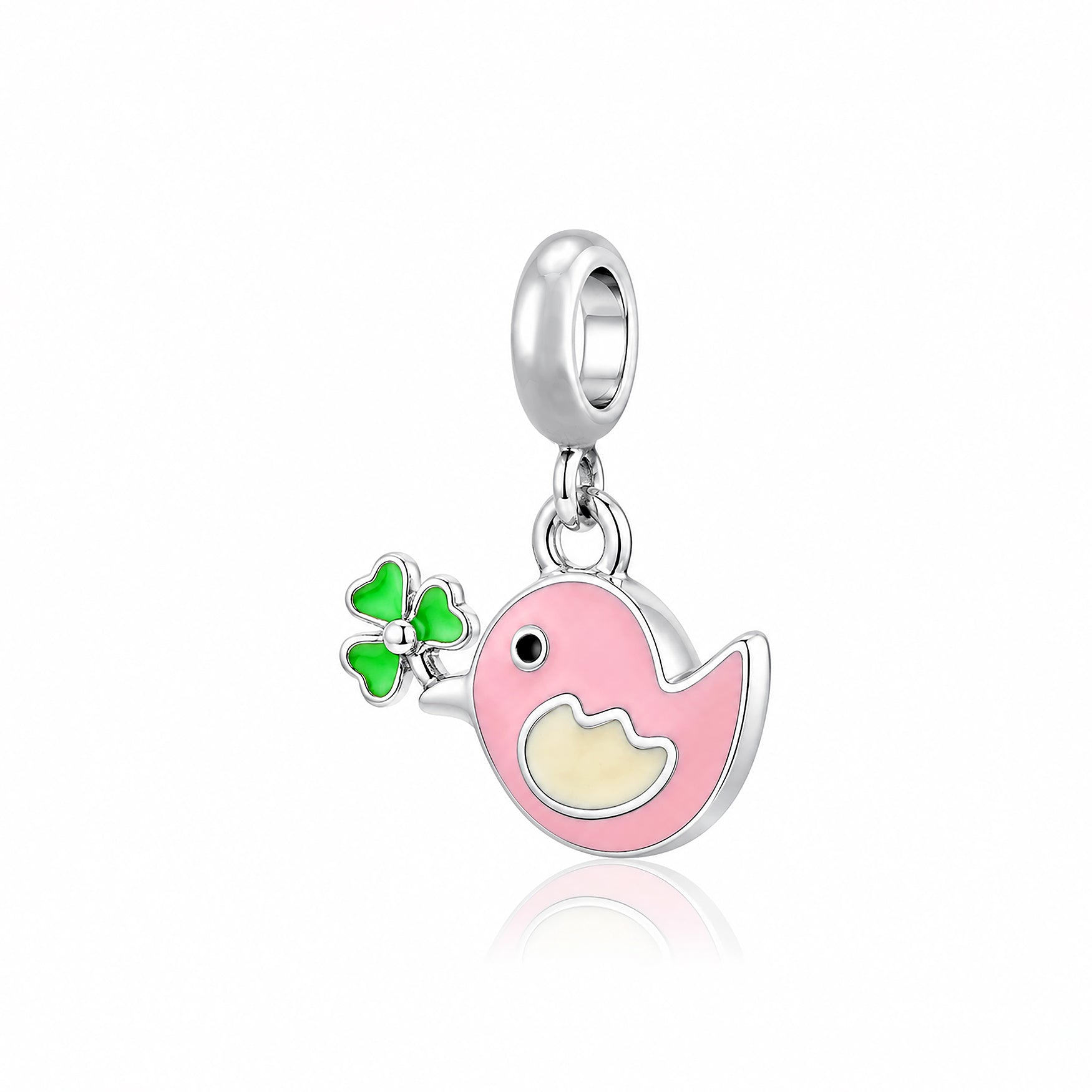 Pink Chirp 925 Sterling Silver Cute Pendant
