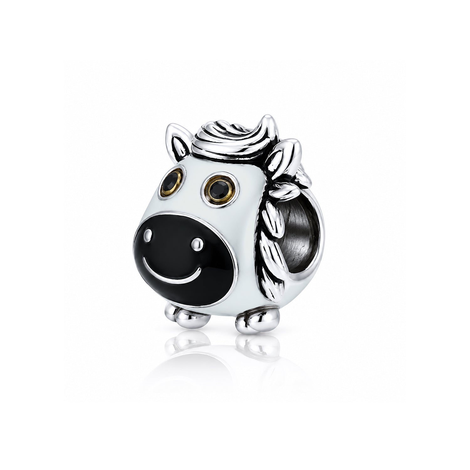 Playful Pony Smile 925 Sterling Silver Charms