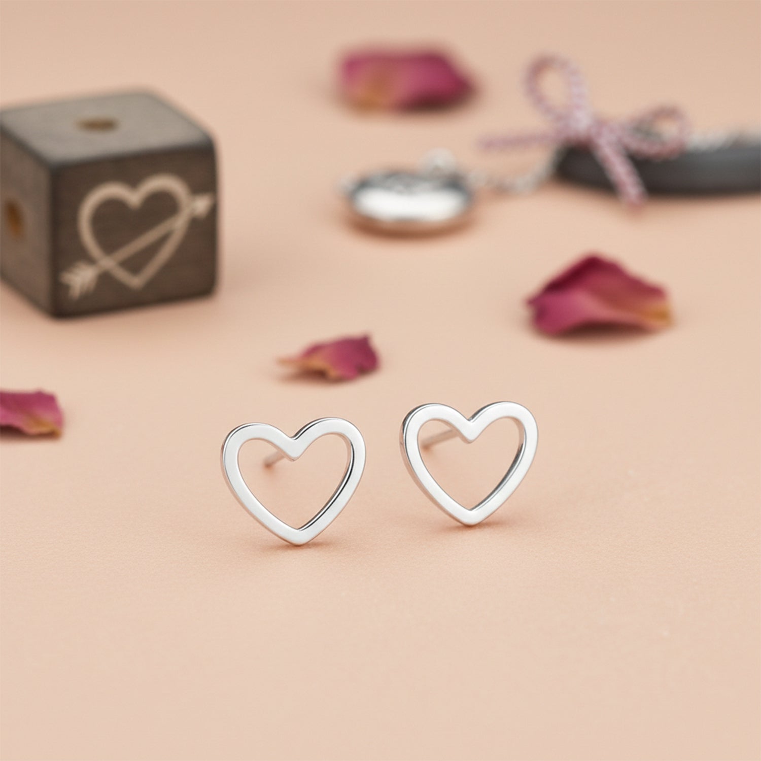 Prestige Heart 925 Sterling Silver Earrings for Women