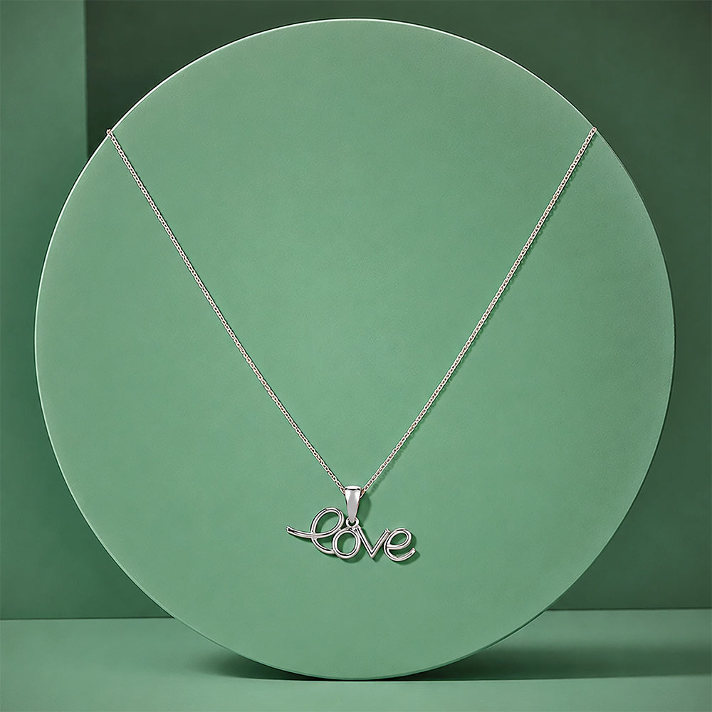 Pure Love 925 Sterling Silver Charm Pendant