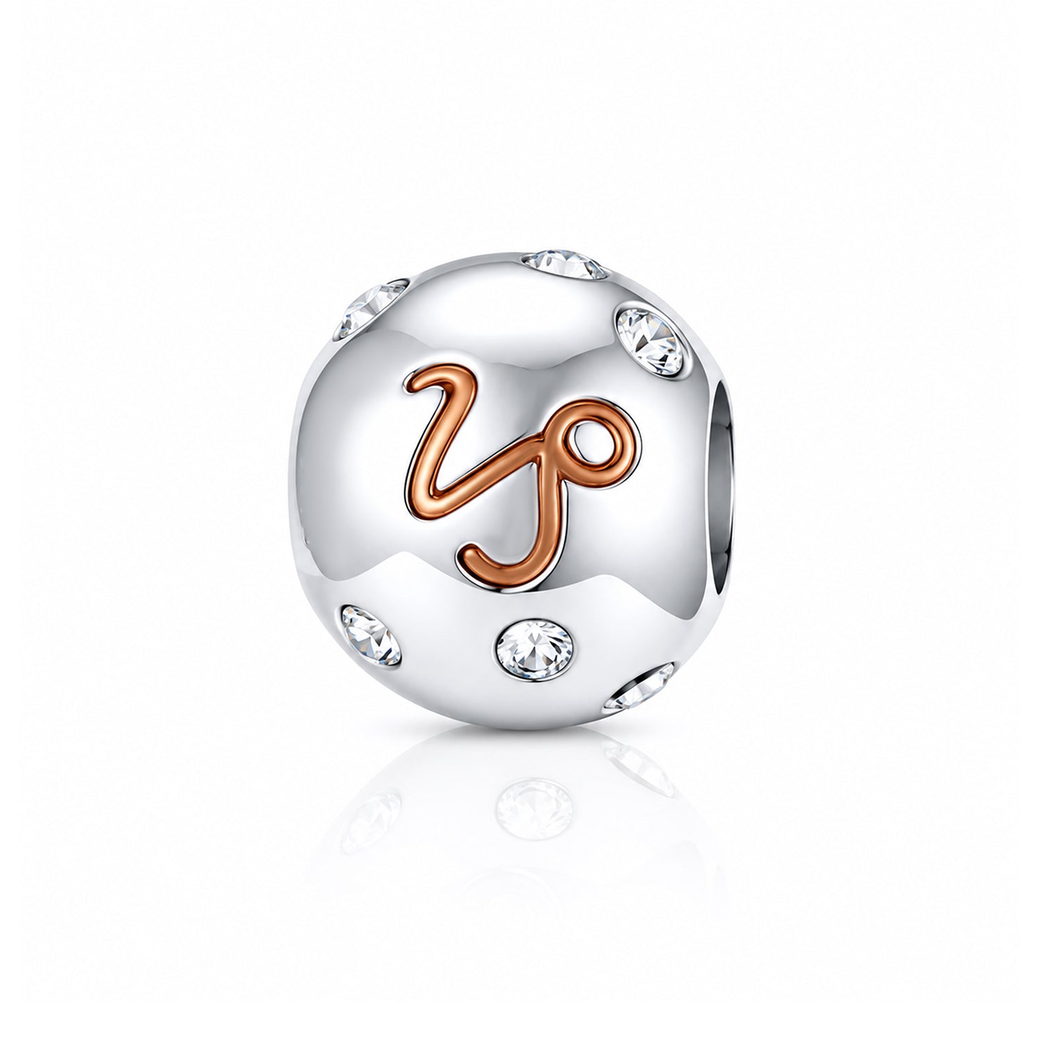 Radiant Capricorn Zodiac 925 Sterling Silver Charms