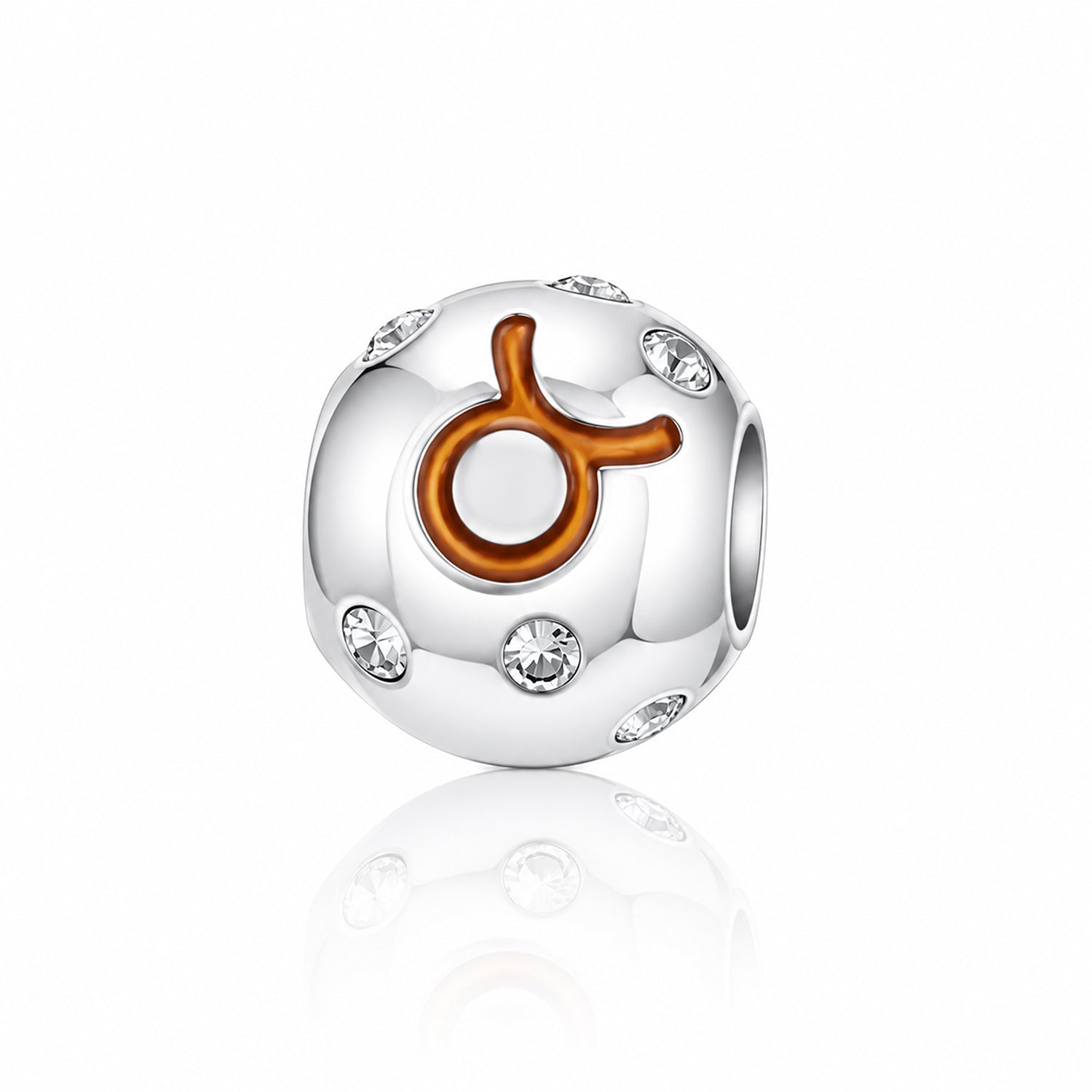 Radiant Taurus Zodiac 925 Sterling Silver Charms