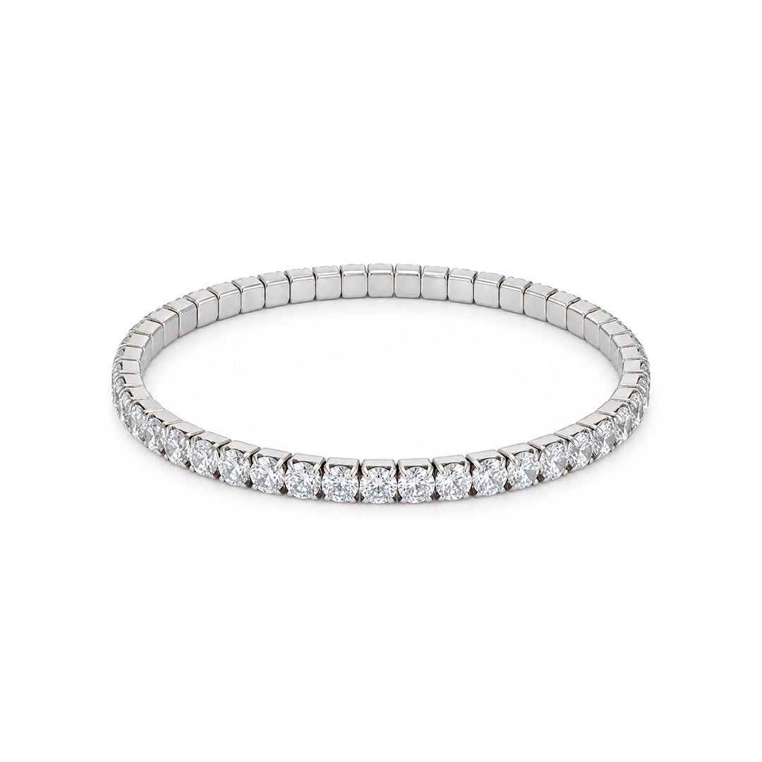 Radiant Eternity Sterling Silver Bracelet