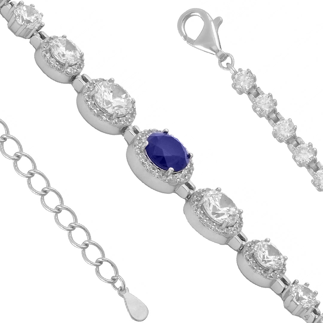 Radiant Red Silver Bracelet