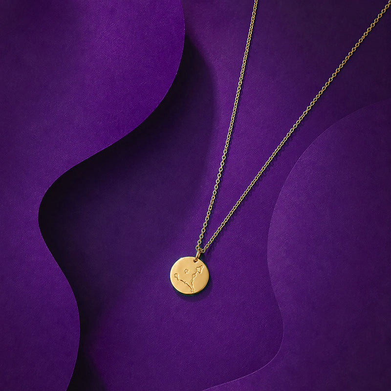 Radiant Star Map 925 Sterling Silver Chain Pendant