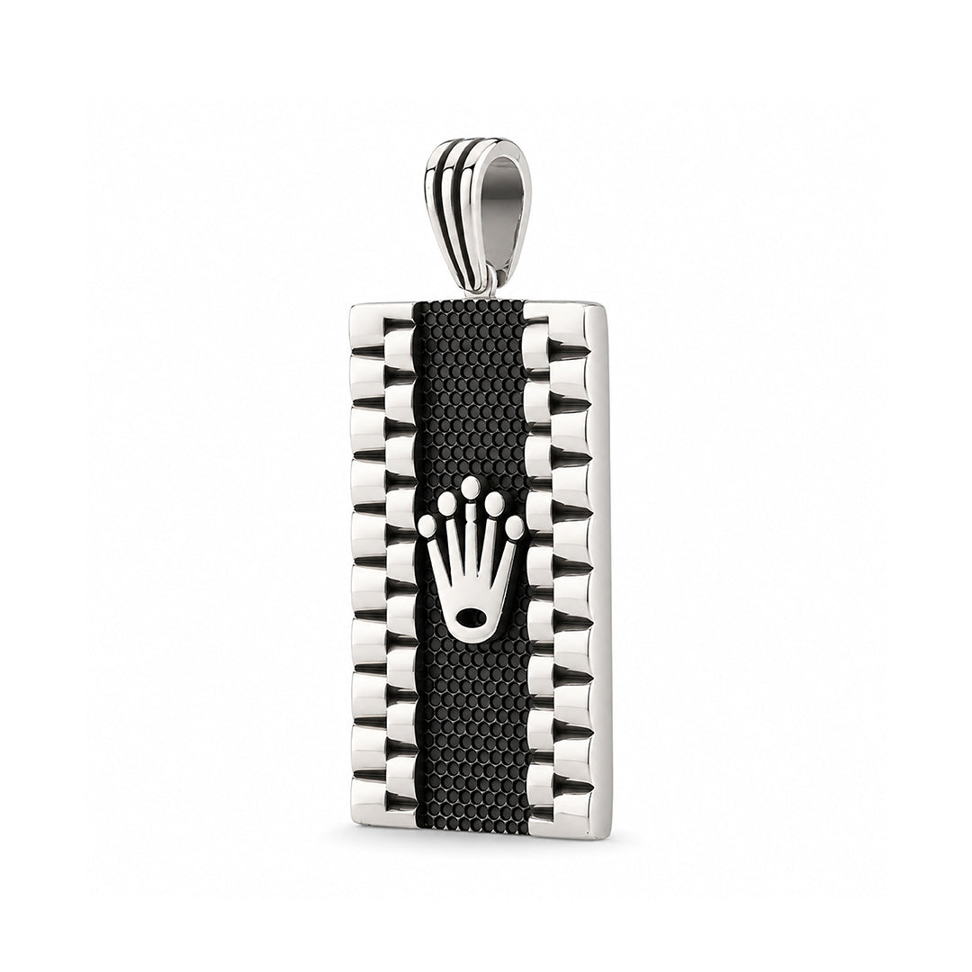 Regal Queen Crown Design 925 Sterling Silver Pendant