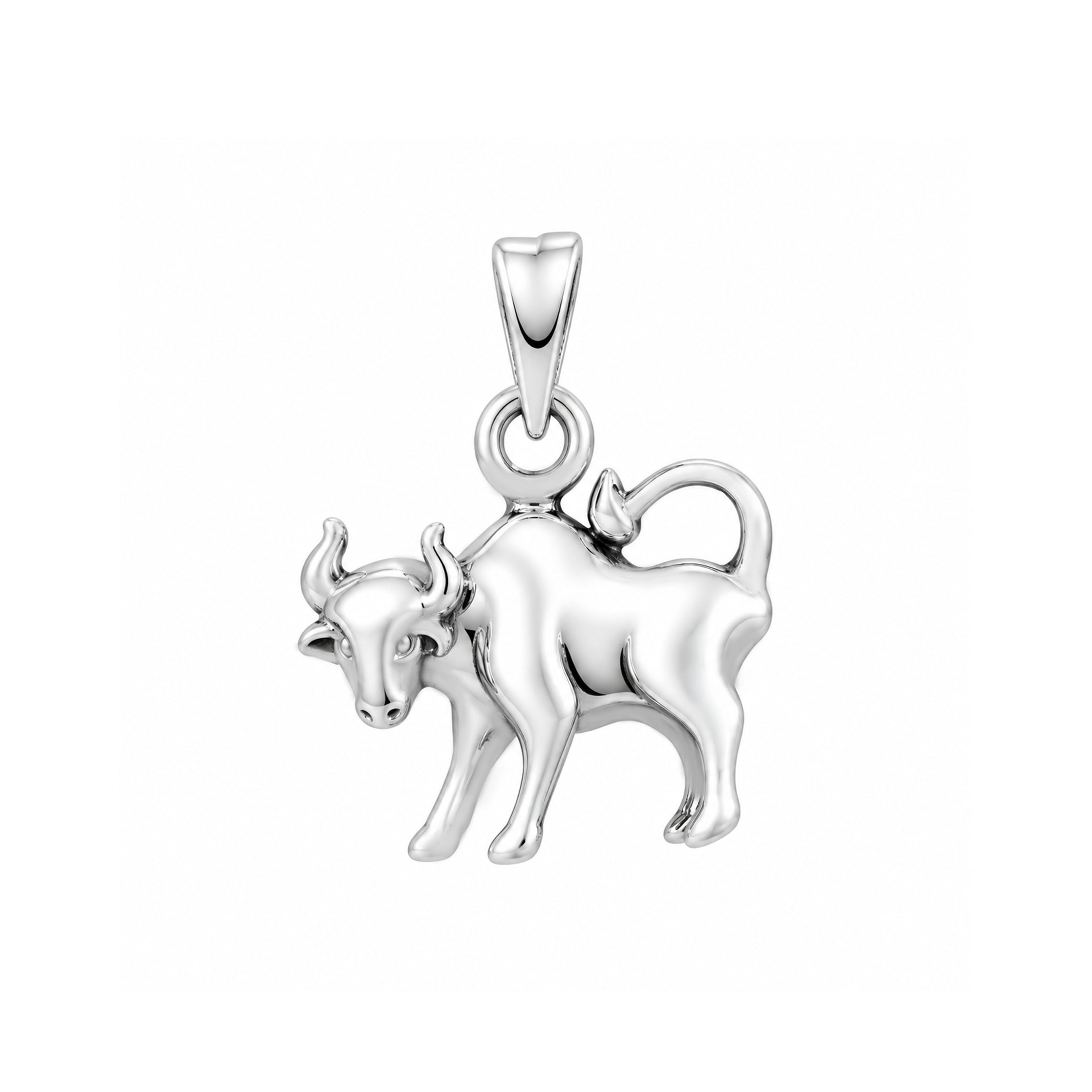 Regal Bull Emblem 925 SterlingSilver SignaturePendant