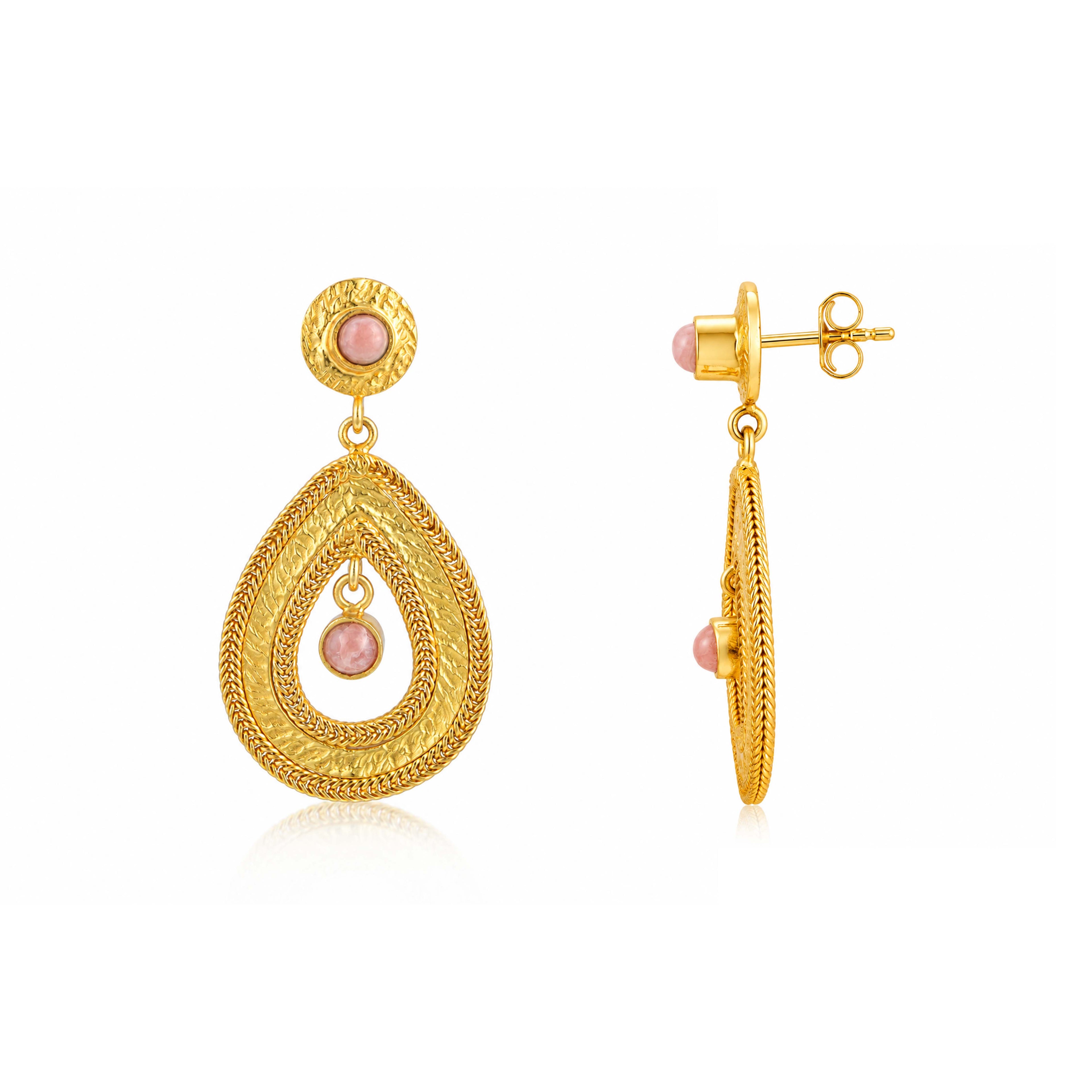 Regal Pearl Dangle 925 Sterling Silver Earrings