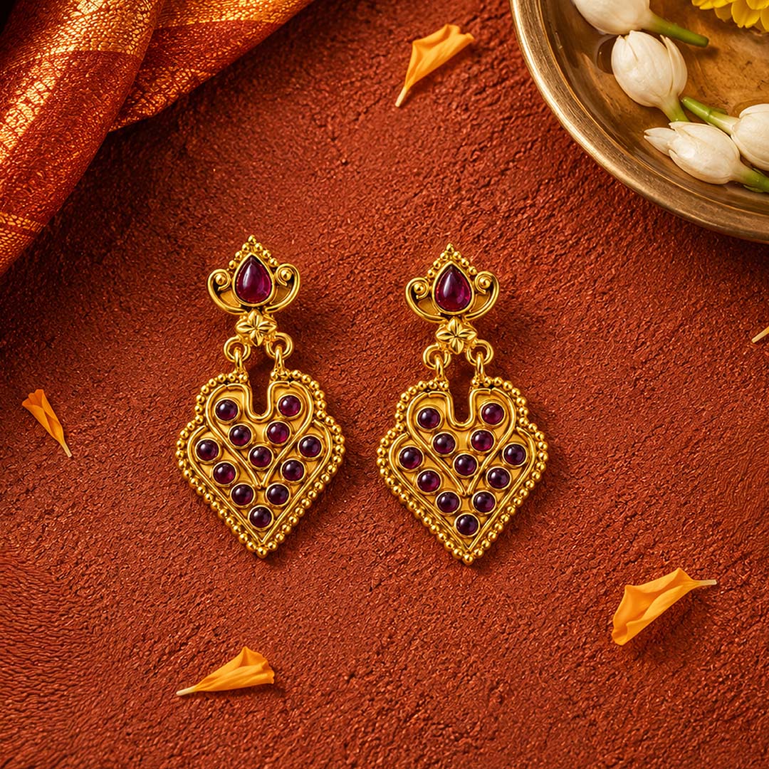 Regal Ruby Radiance 925 Sterling Silver Luxury Earrings
