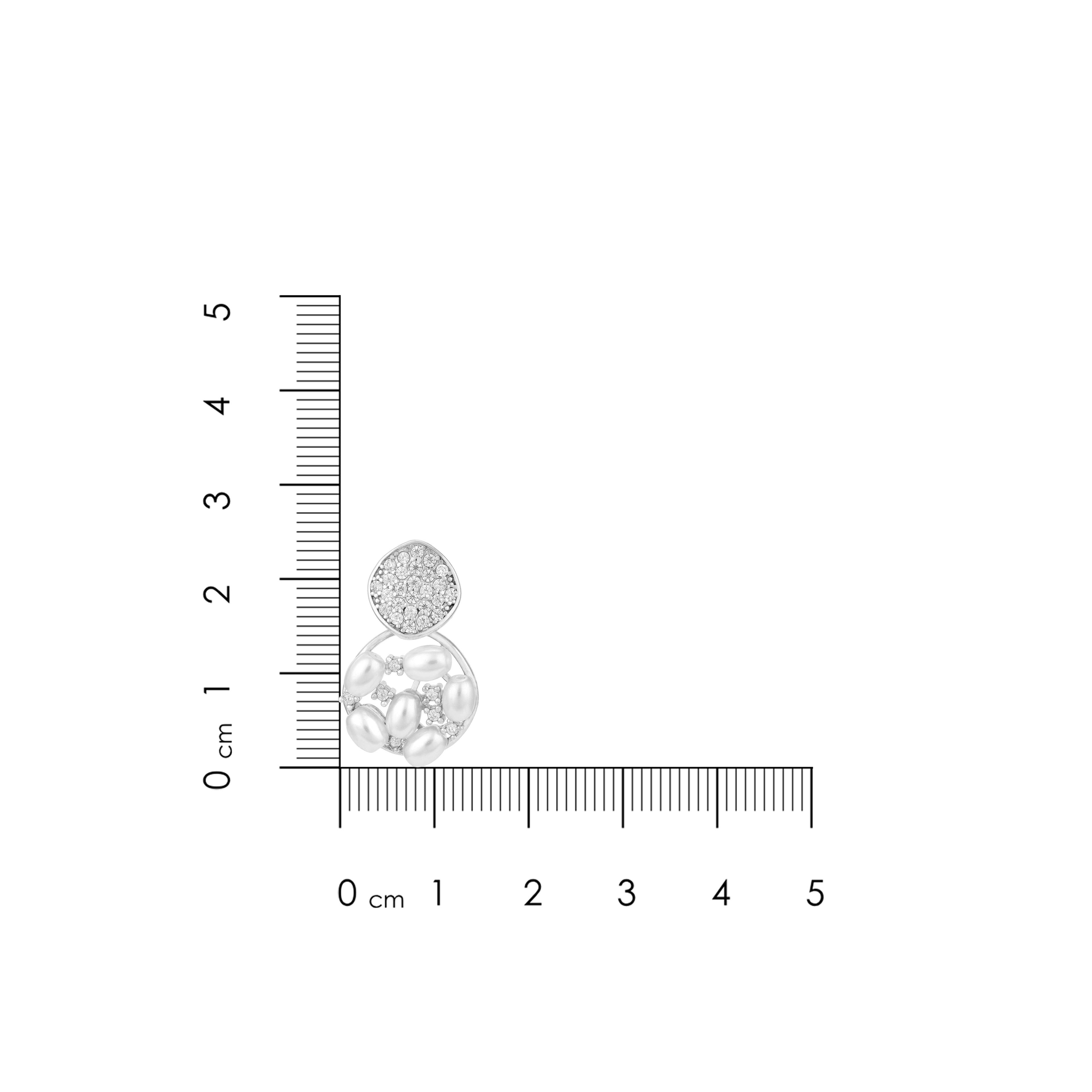 Romantic Pearl Loop 925 Sterling Silver Earrings for Women