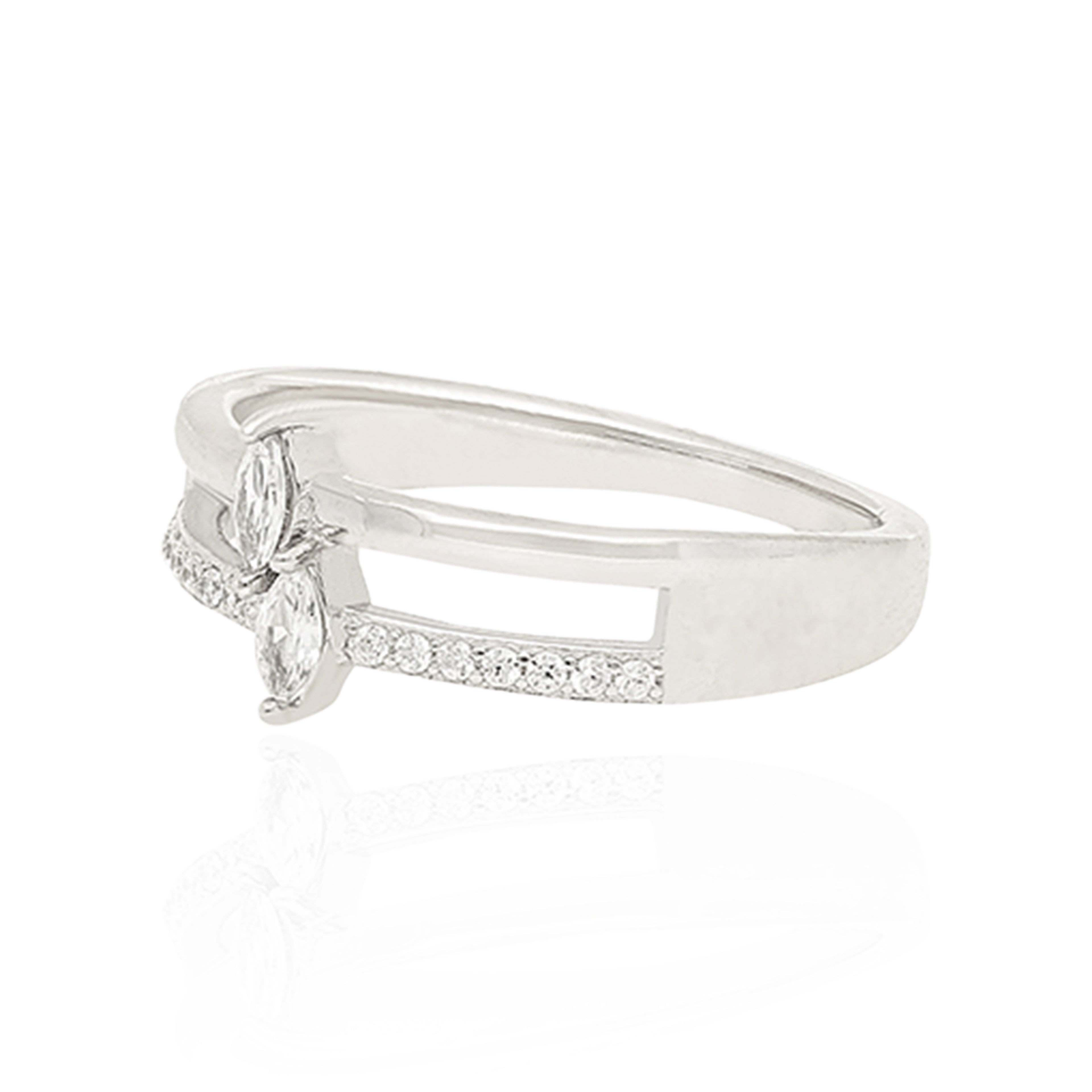 Romantic Dual Glow 925 Sterling Silver Ring for Women