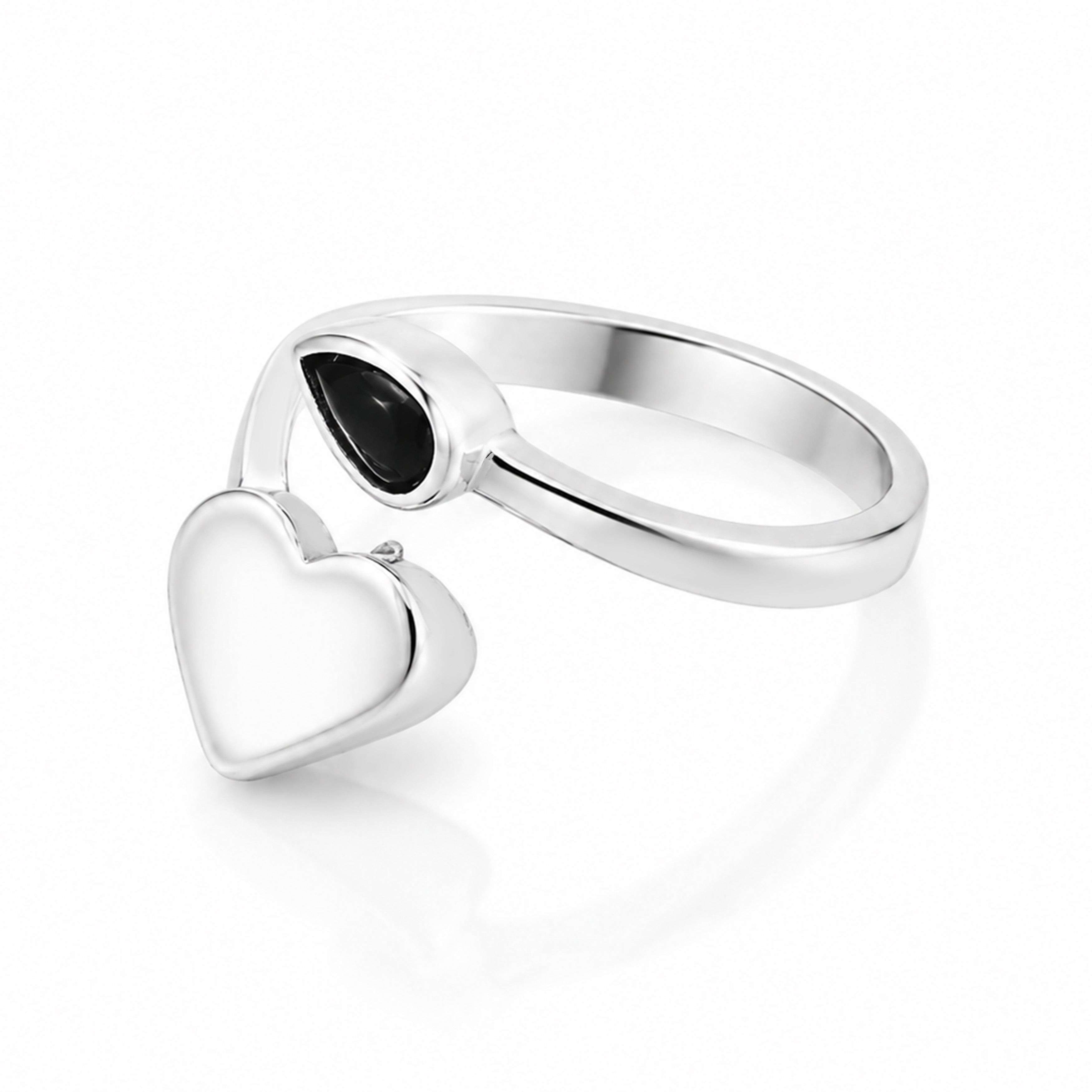 Romantic Heart Bypass Grace 925 Sterling Silver Ring for Women