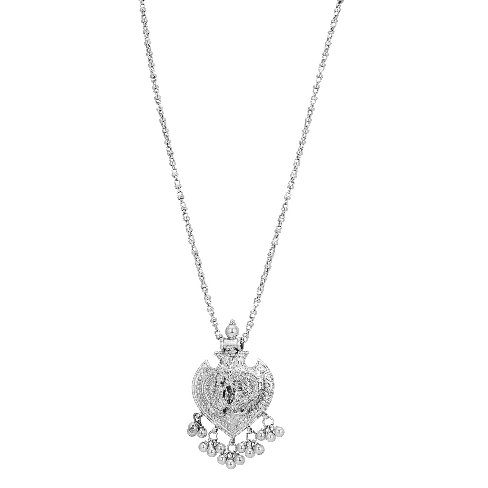 Romantic Heart Pendant Adorned with 925 Sterling Silver for Women