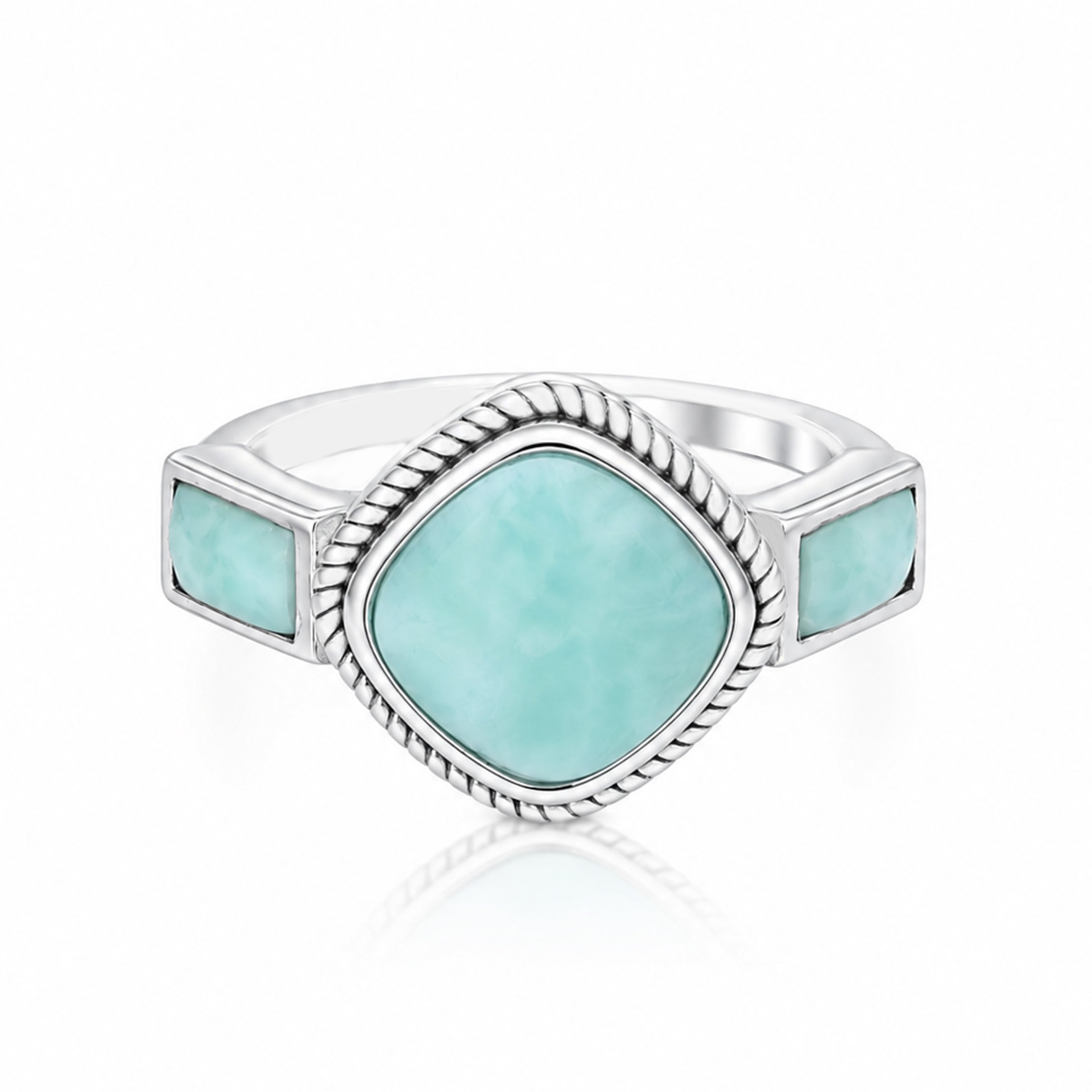 Royal Blue 925 Sterling Silver Statement Ring