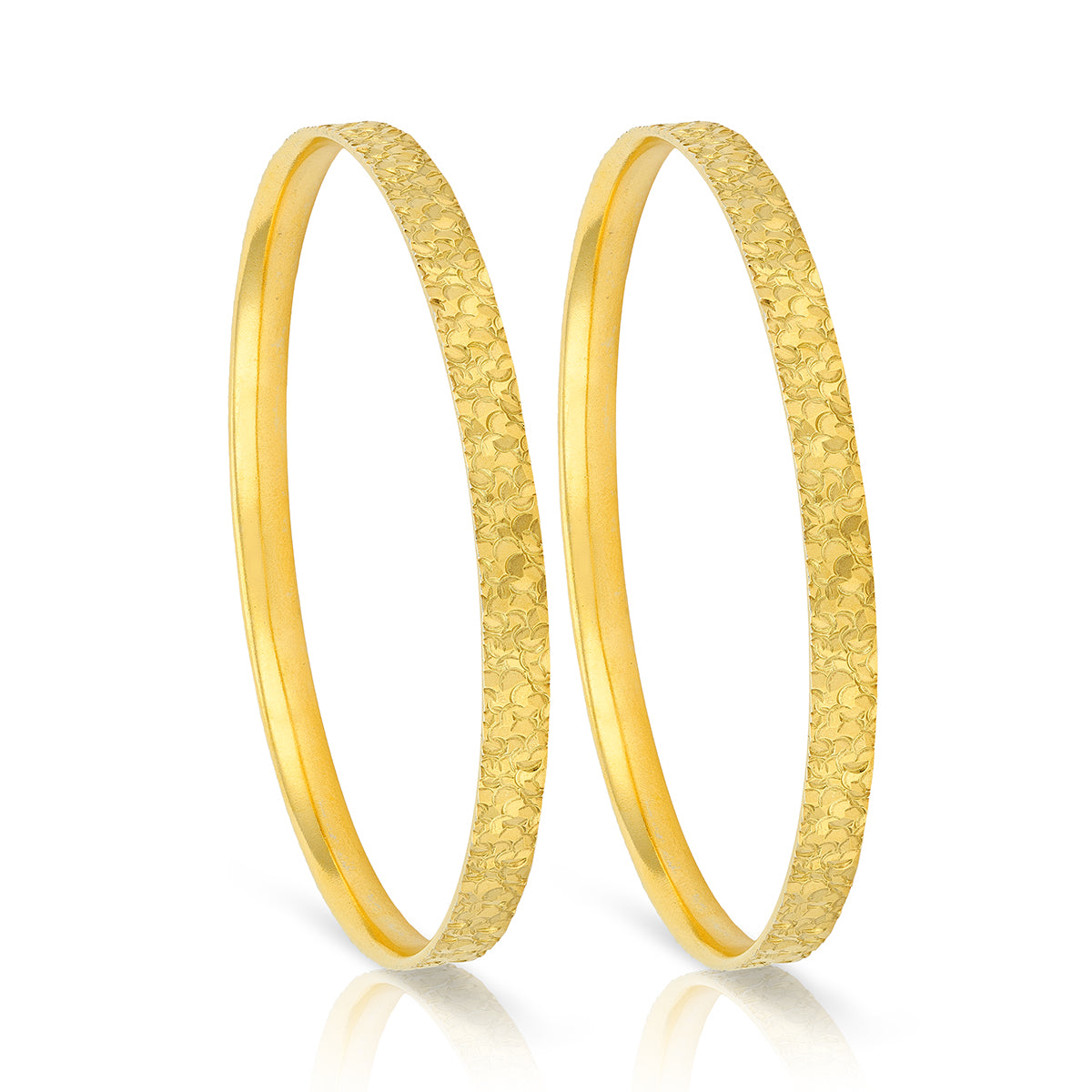 Rustic Gold Radiance 925 Sterling Silver Bangle for Women