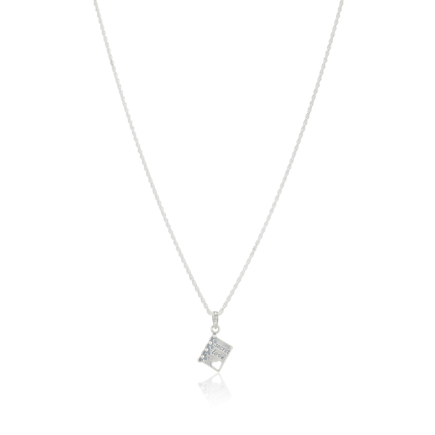 Secret Love 925 Rhodium Dairy Charm Chain Pendants