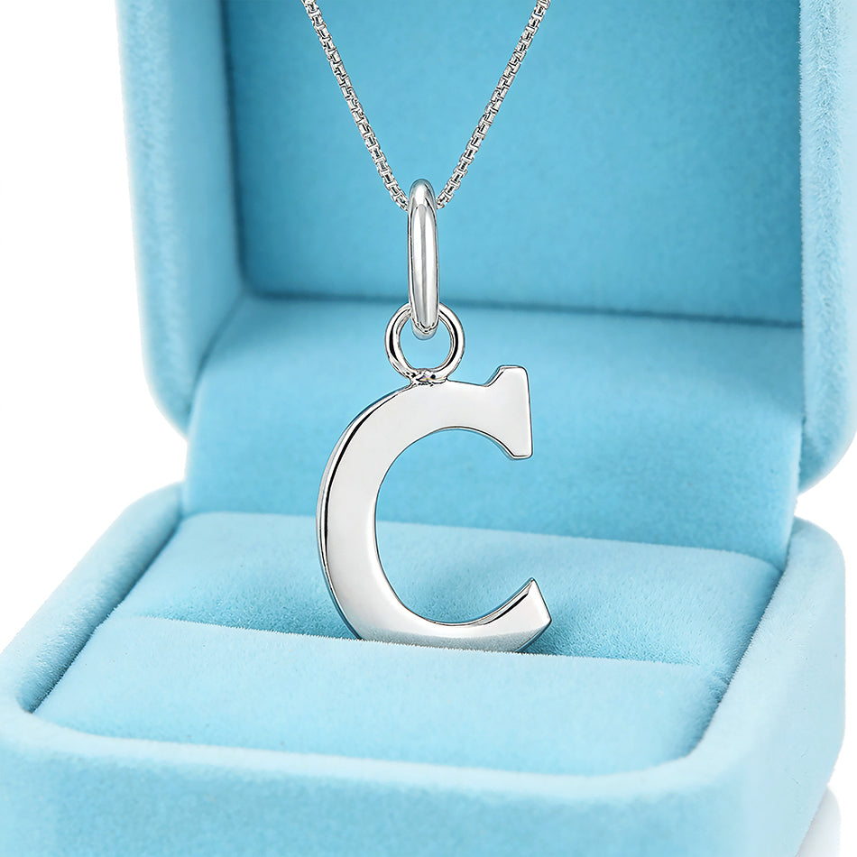 Signature C 925 Sterling Silver Charm Pendant