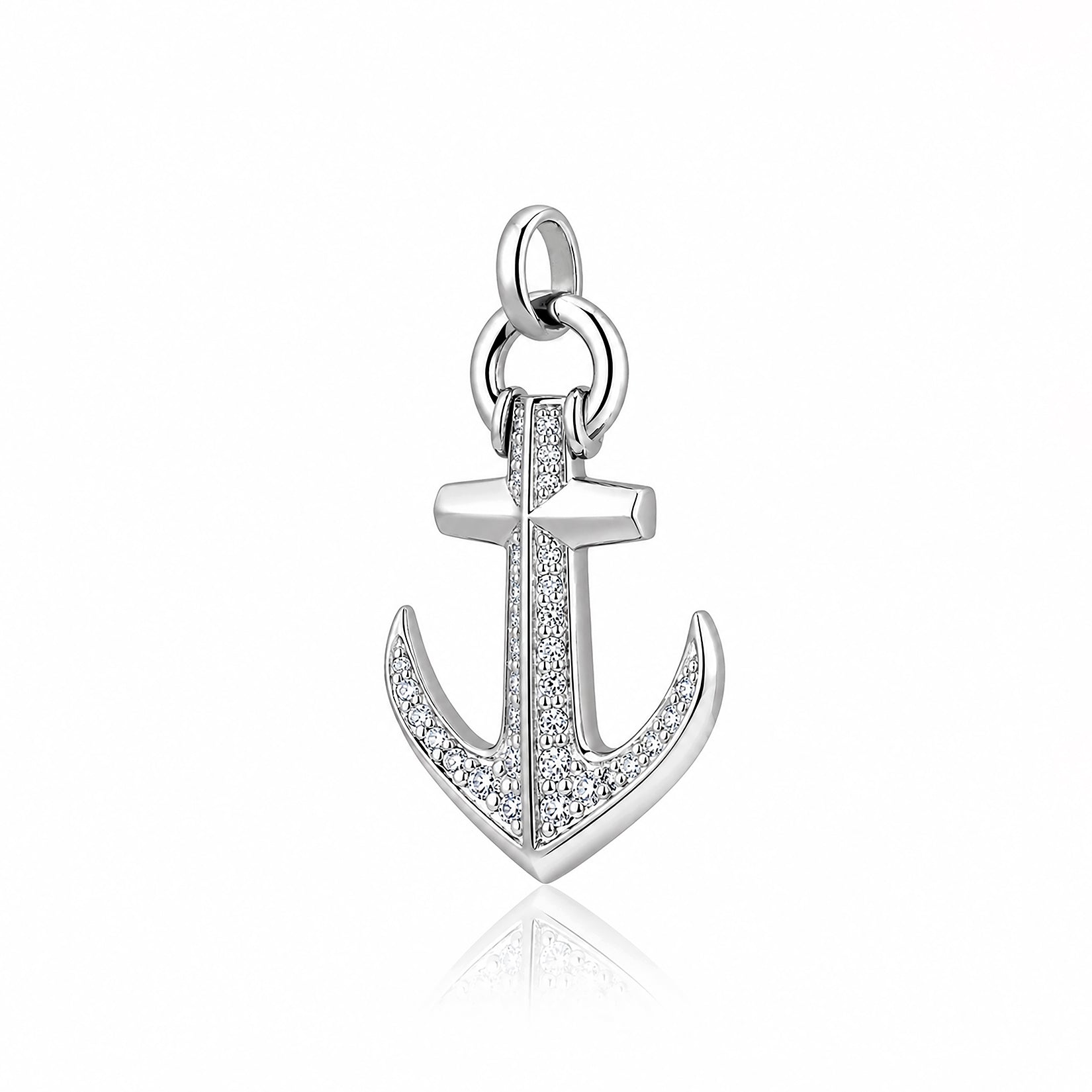 SilverAnchor Cross Rakhi Pendant