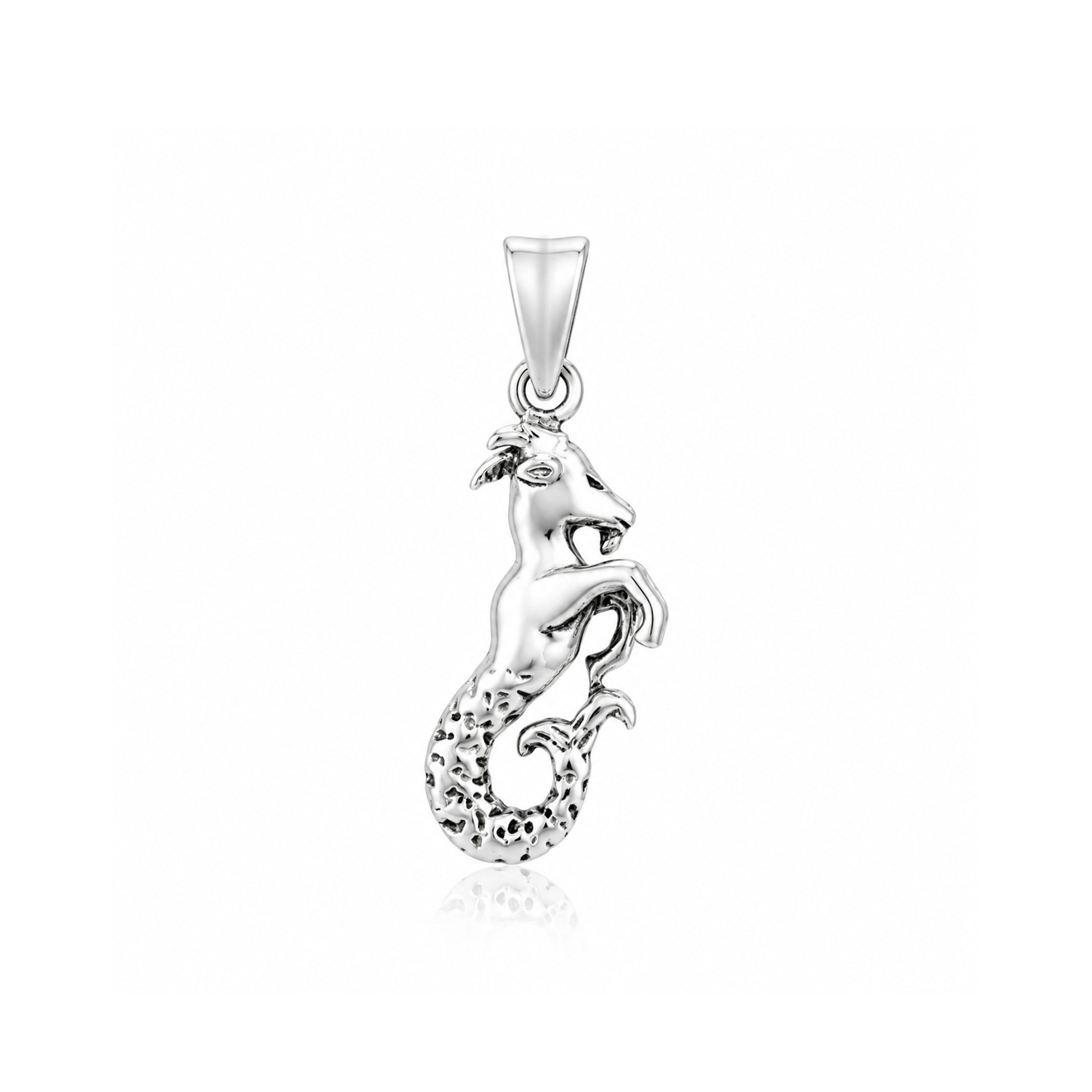 Silver Capricorn Zodiac Rakhi Pendant
