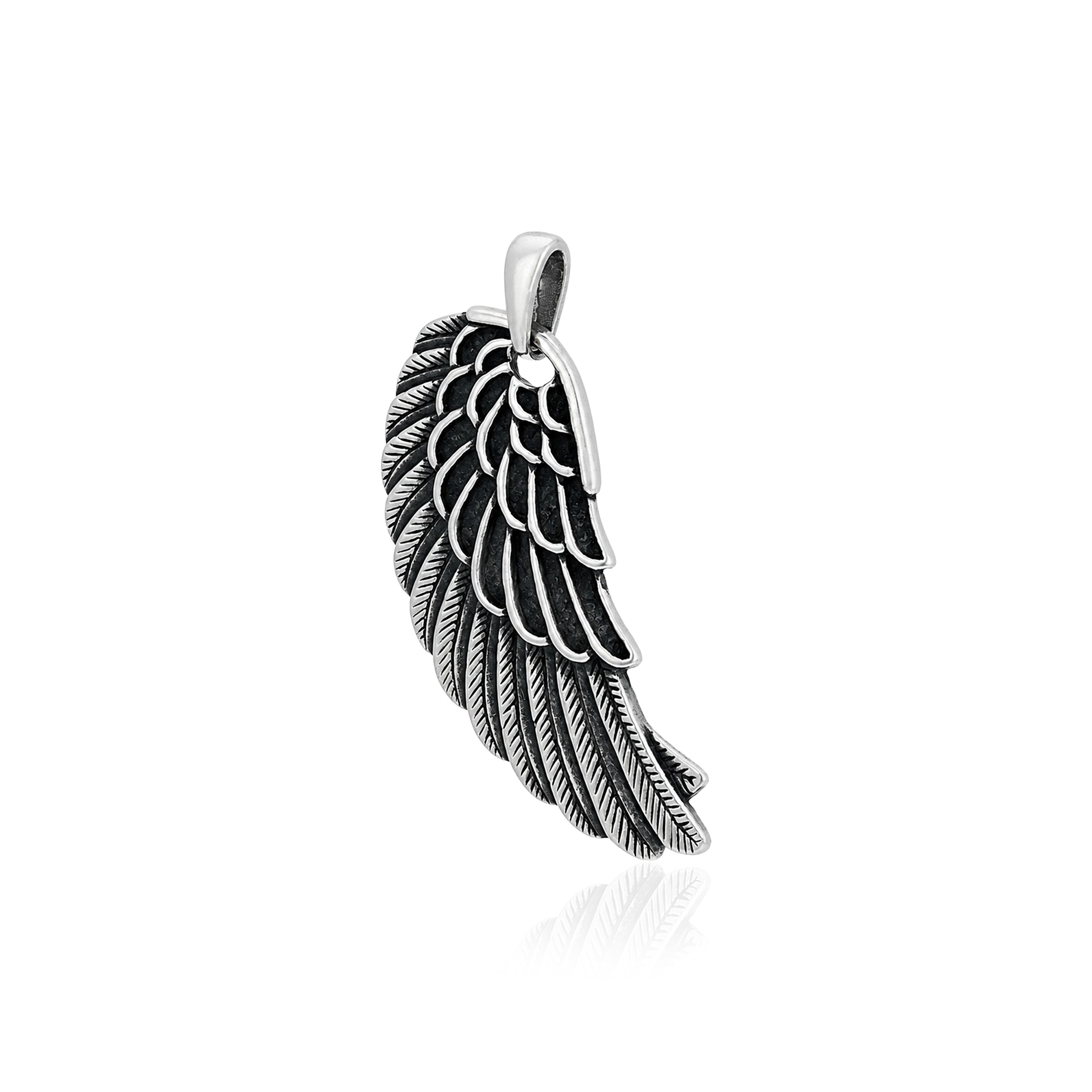 Silver Angel Wing Rakhi Pendant