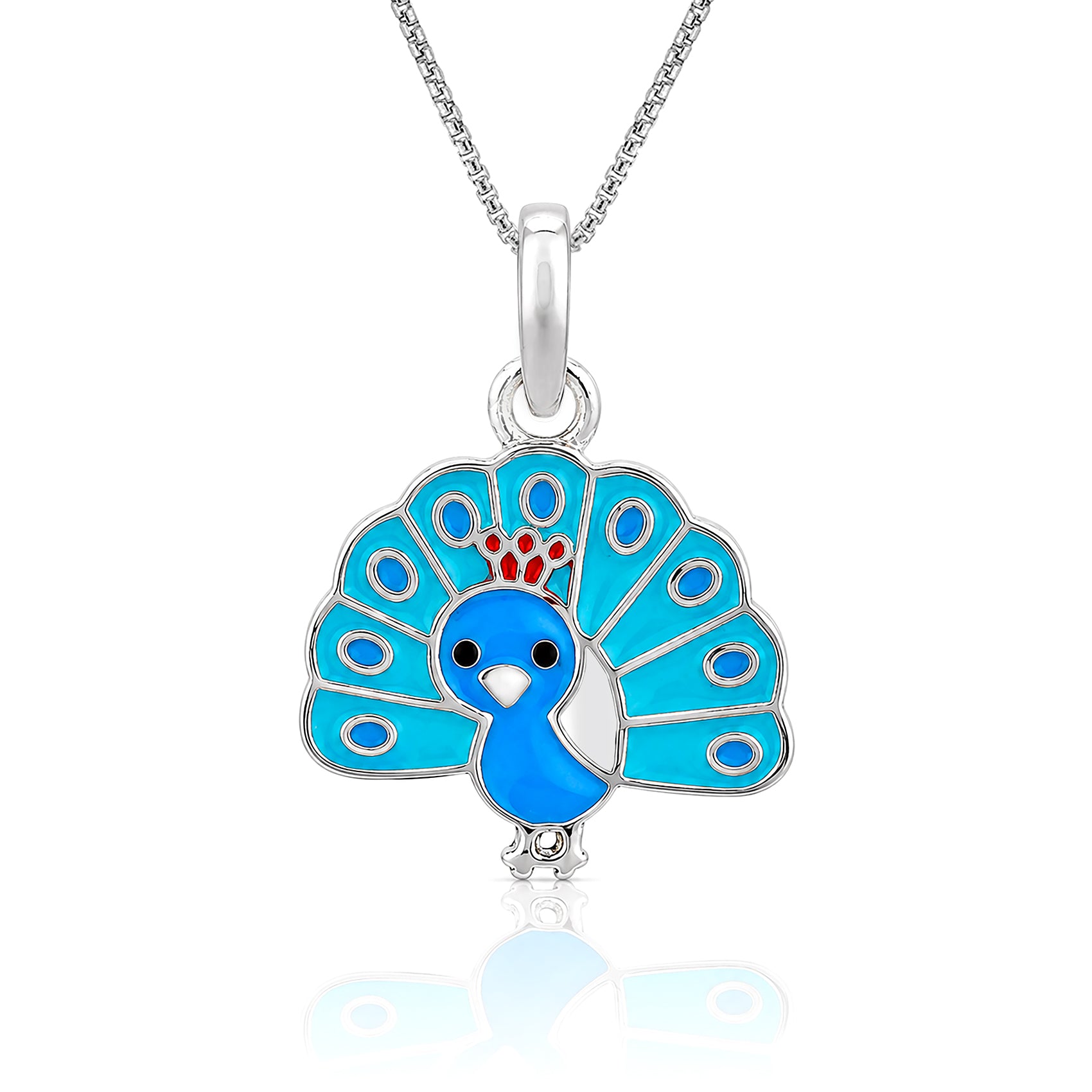 Silver Peacock KidsRakhi Pendant