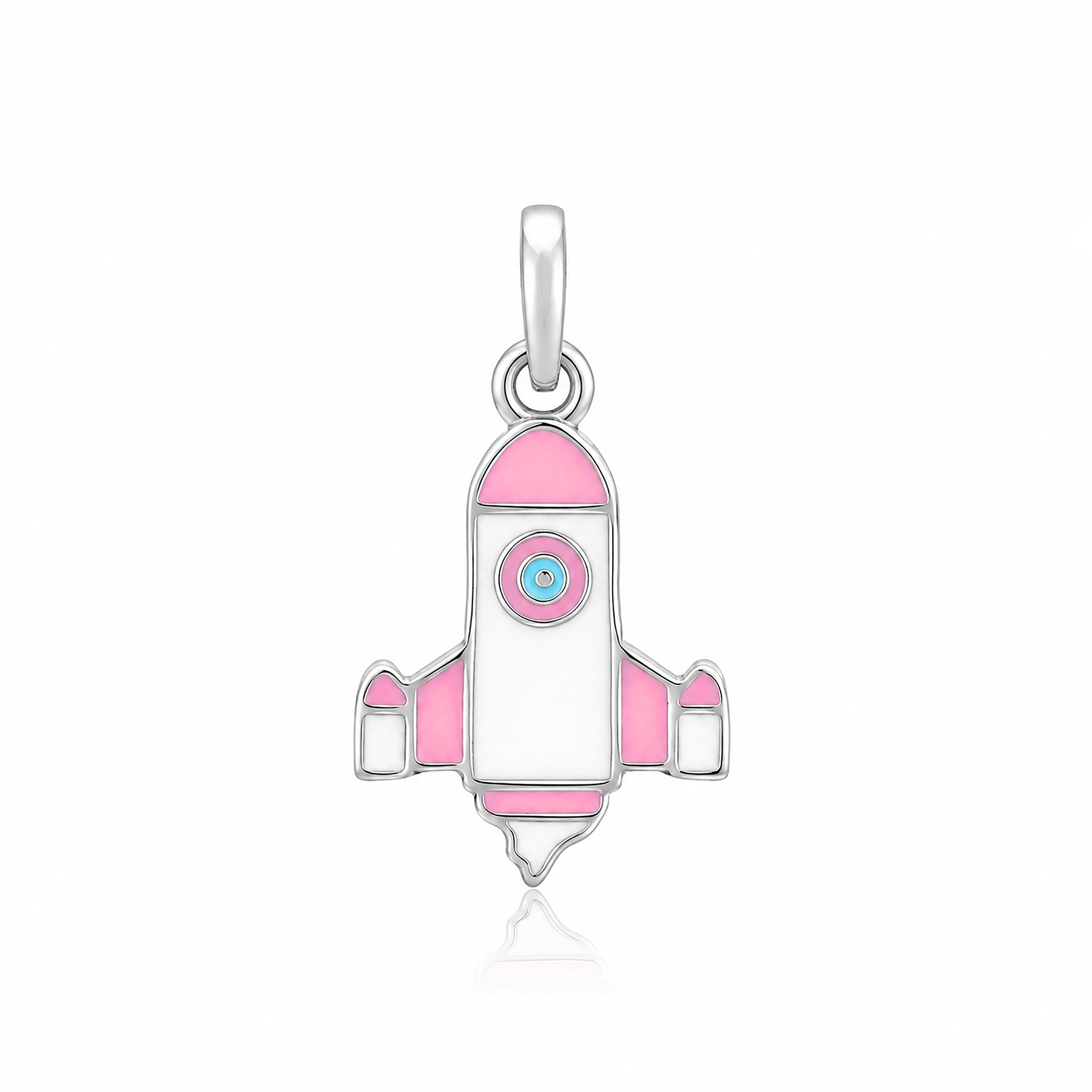 Silver Rocket Kids Rakhi Pendant