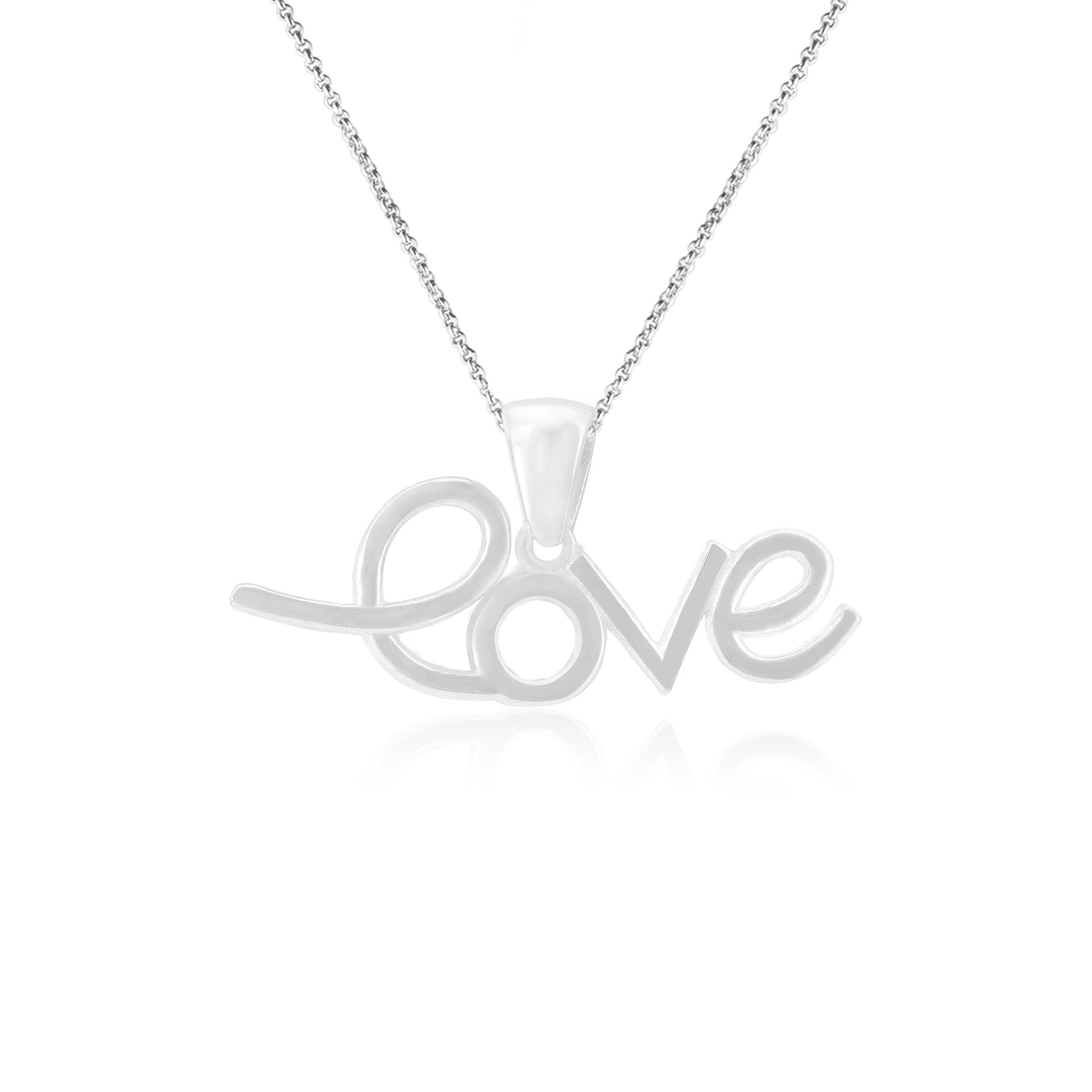 Subtle Love Rhodium Plated 925 Chic Rings