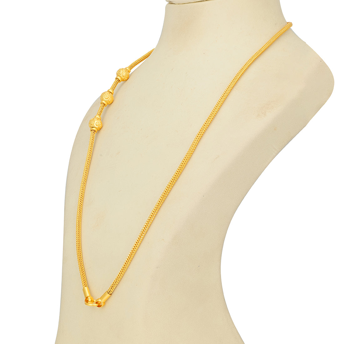 South Indian Mugappu Ball 925 Sterling Silver Thali Chain for Women