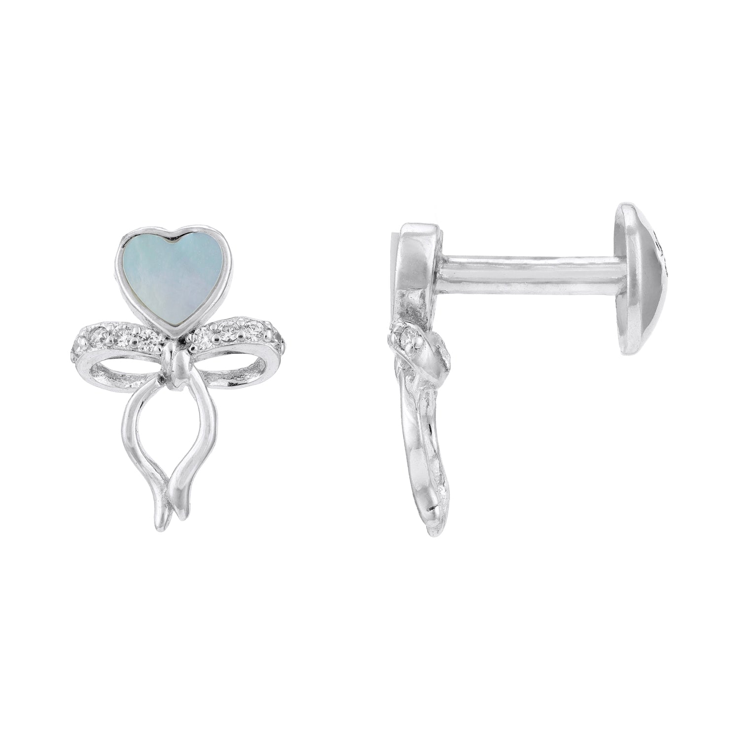 Spark Heart Shine 925 Sterling Silver Earrings for Women