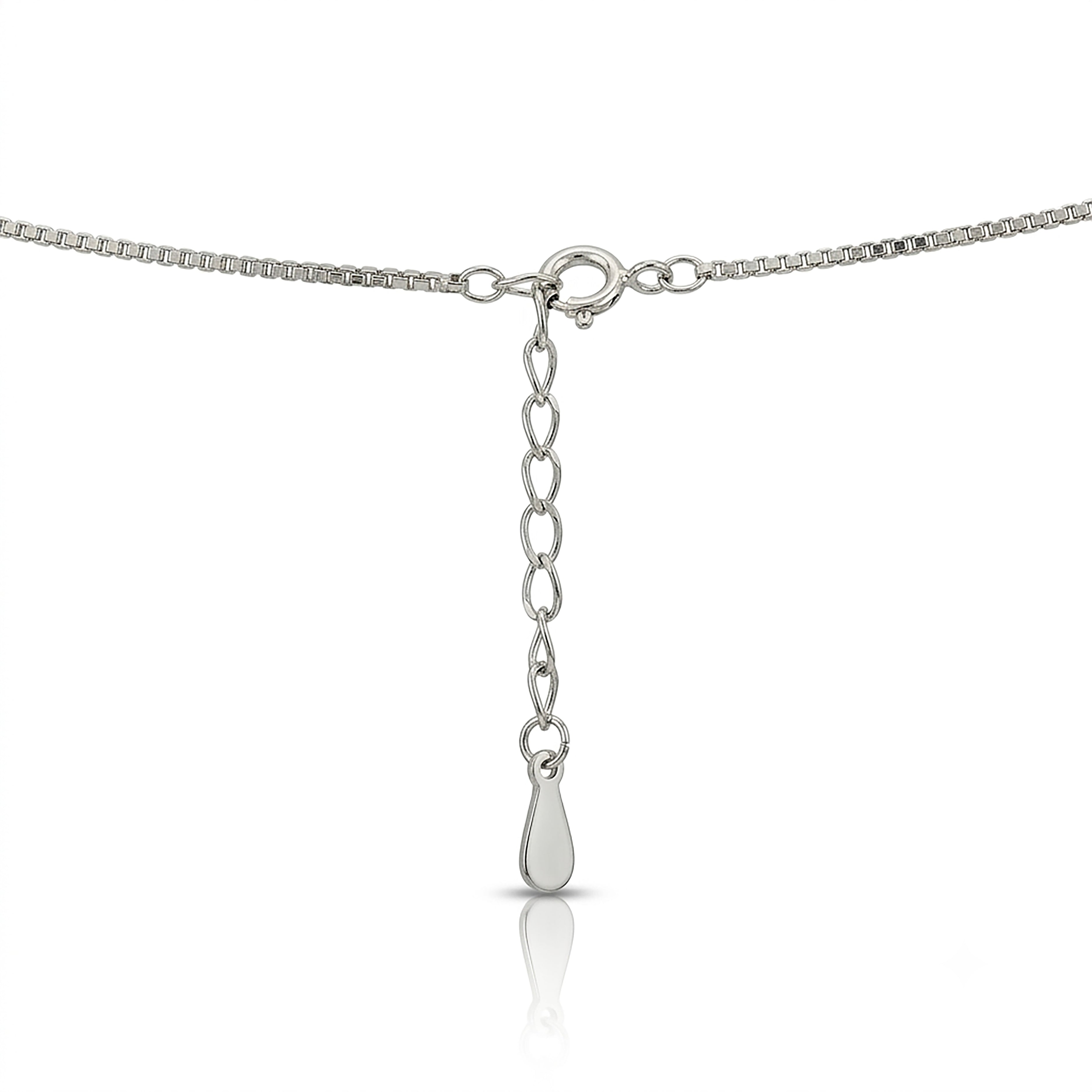 Sparkling Love 925 Sterling Silver Romantic Pendant Chain