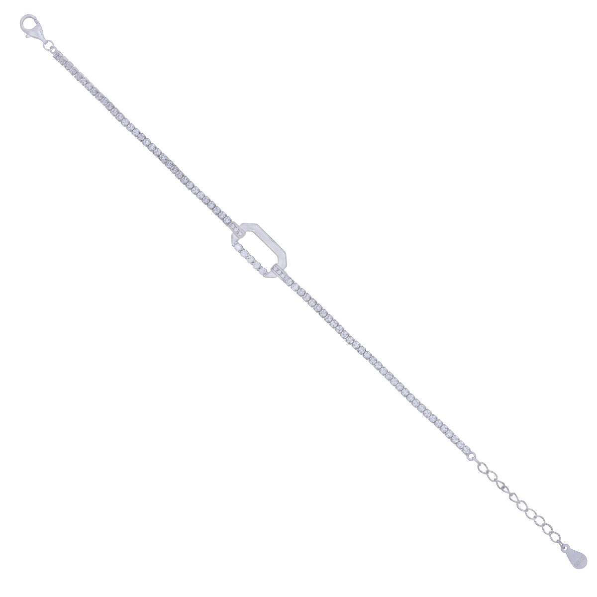 Squircle Silver Bracelet 925 sterling silver