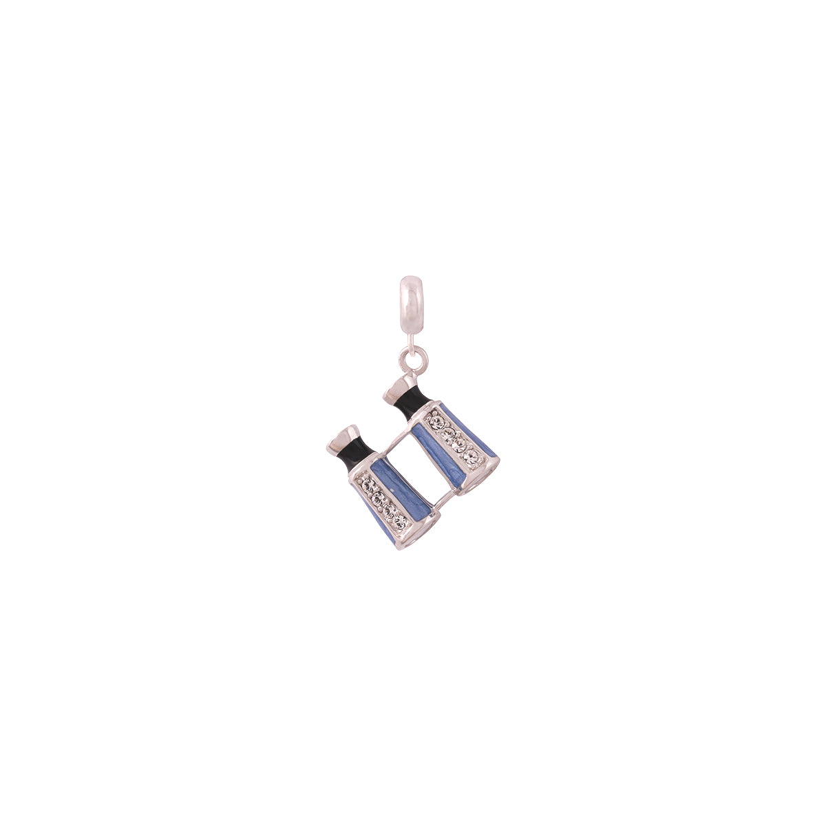 925 Sterling Silver Blue Bino Pendant